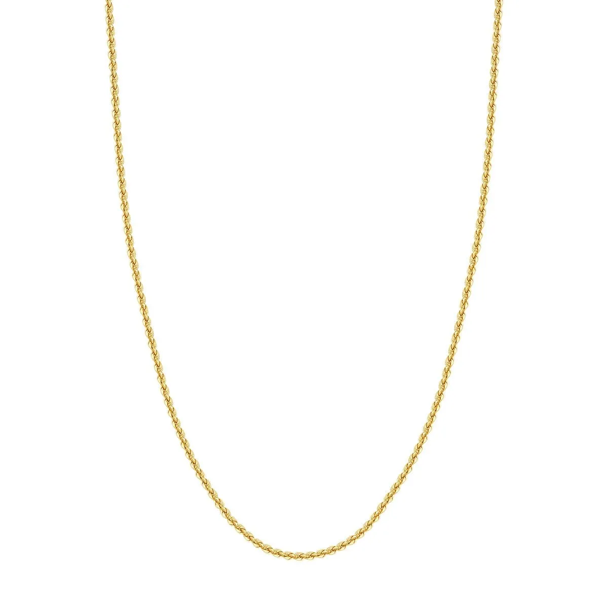 10K Yellow Gold 2.90mm Light Rope Chain with Lobster Lock