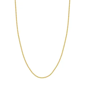 10K Yellow Gold 2.90mm Light Rope Chain with Lobster Lock