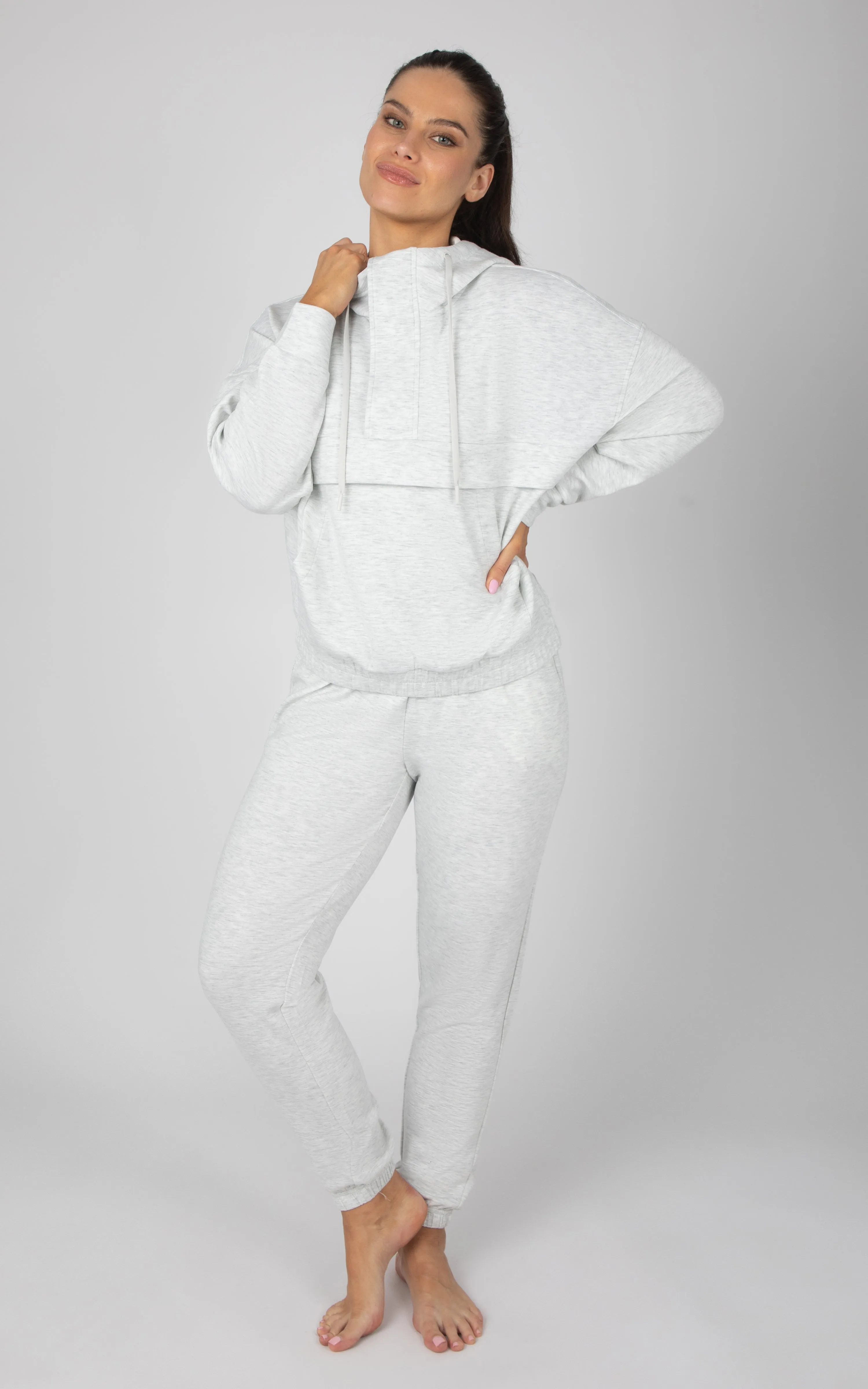 2 PC Softlite Hoodie Half Zip and Jogger Set