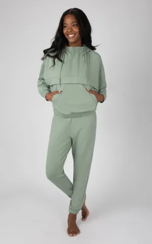2 PC Softlite Hoodie Half Zip and Jogger Set