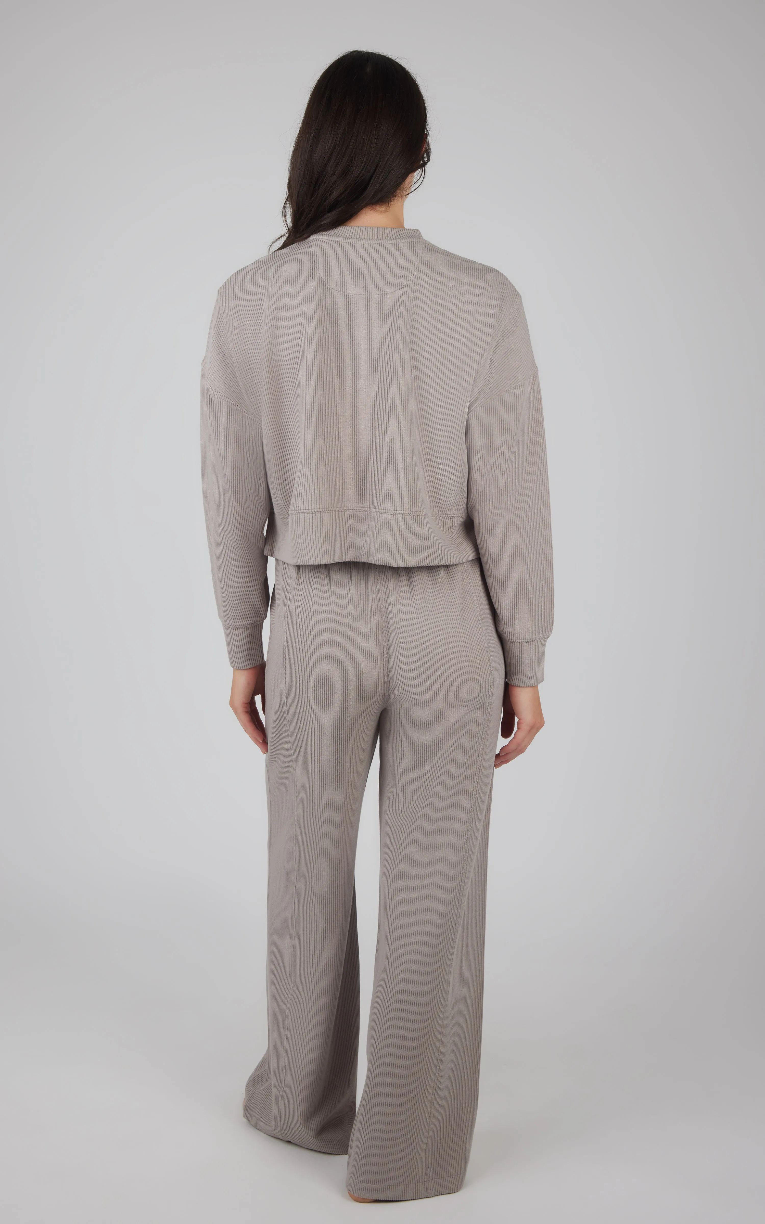 2 PC Softlite Ribbed Pullover and Pant Set