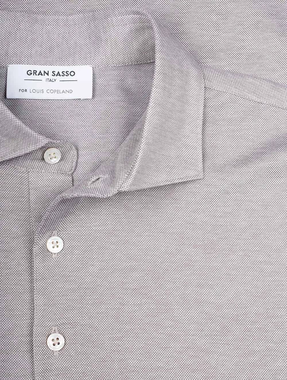 3 button Polo Shirt Taupe