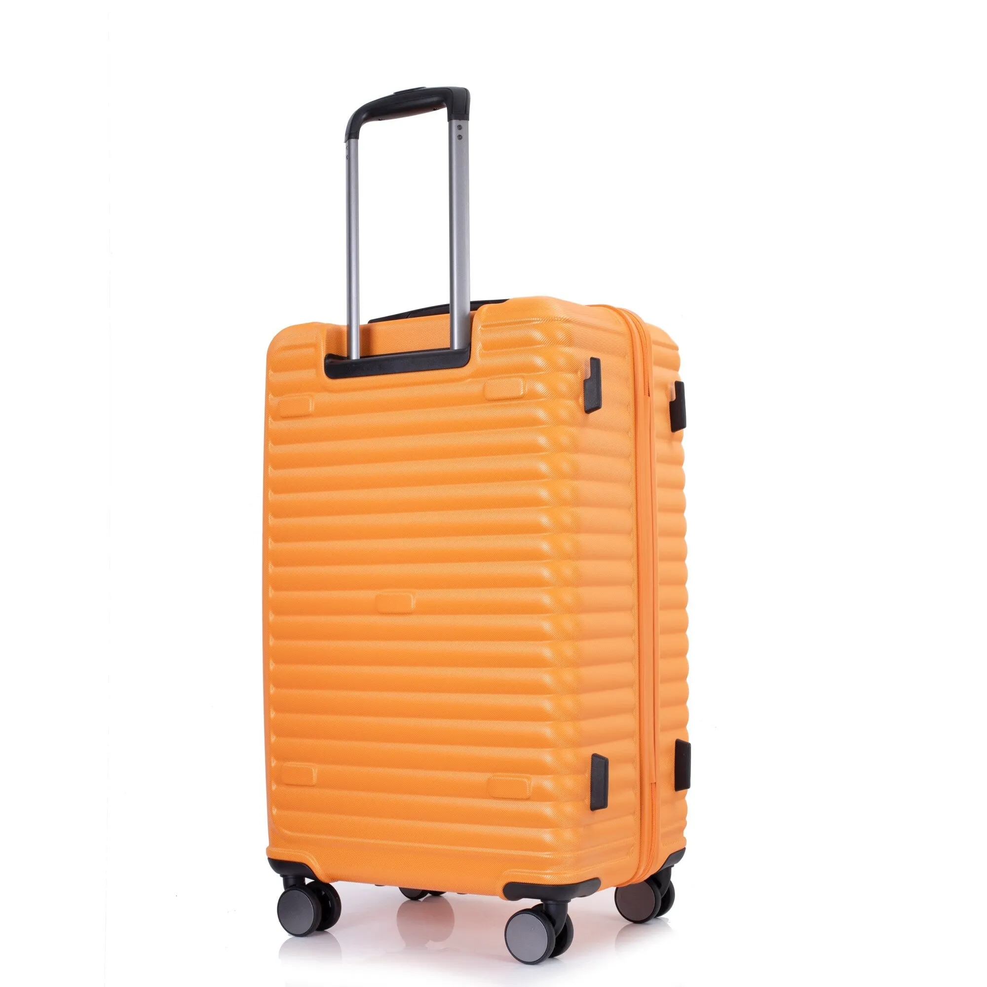 3 Piece Set Lightweight Suitcase for Long Travel, Hardside Carry On Luggage w/ 2 Hooks and 360° Double spinner wheels