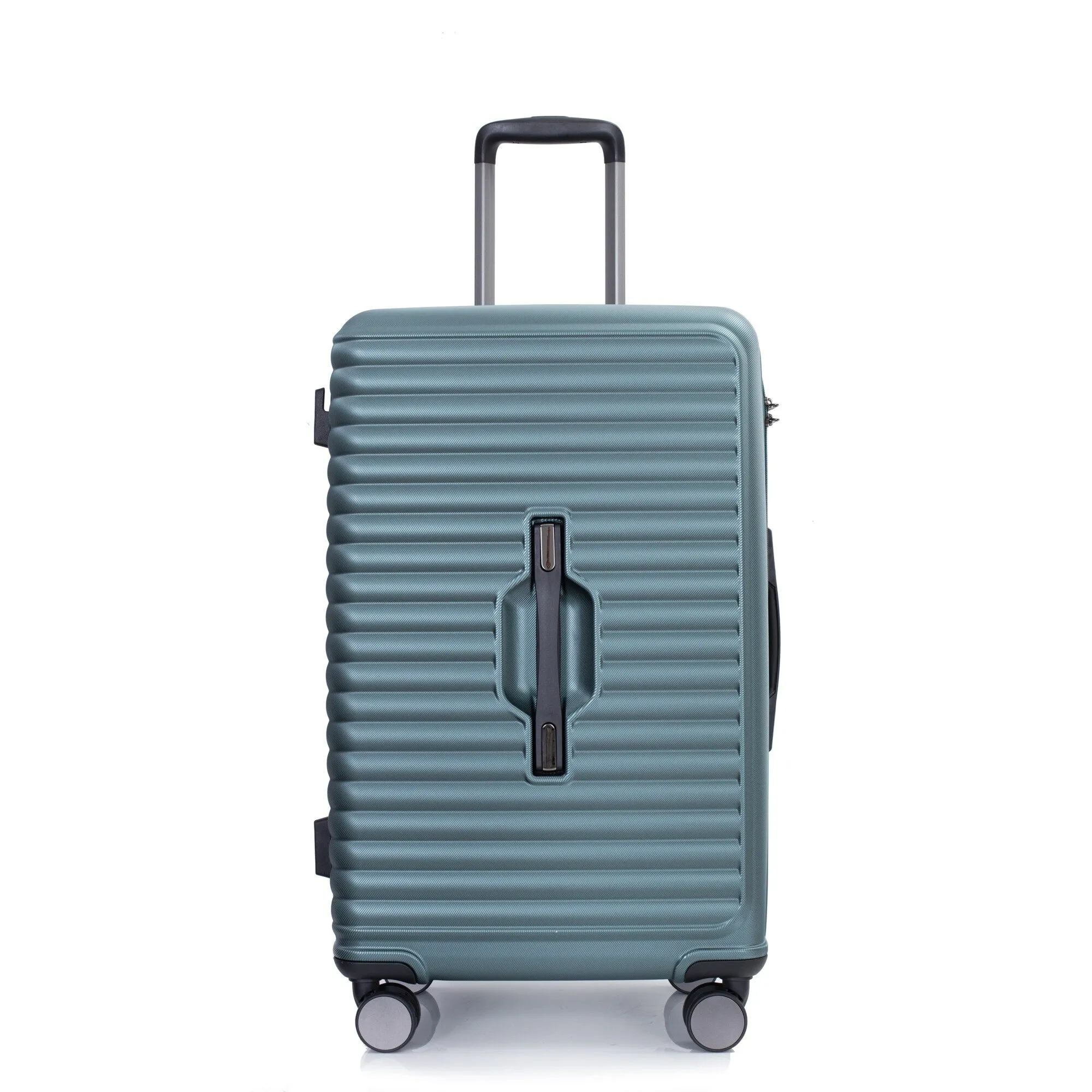 3 Piece Set Lightweight Suitcase for Long Travel, Hardside Carry On Luggage w/ 2 Hooks and 360° Double spinner wheels