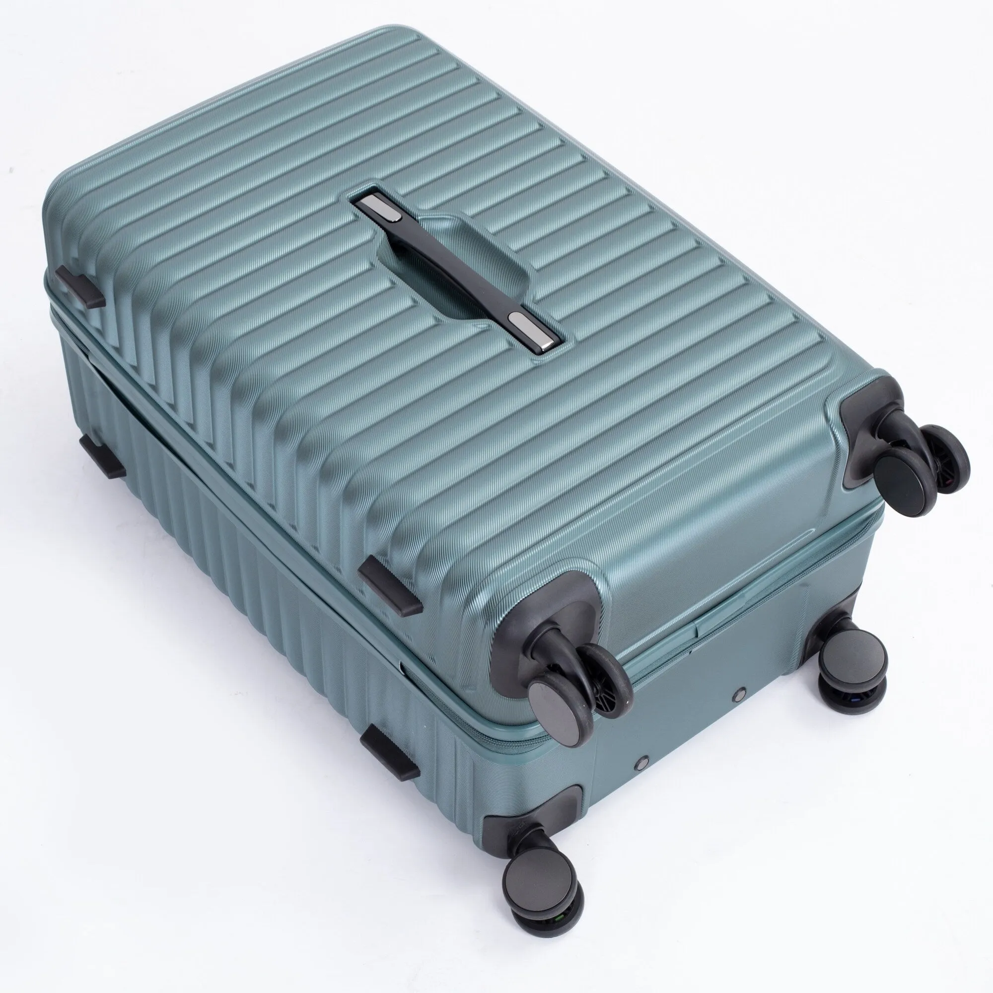 3 Piece Set Lightweight Suitcase for Long Travel, Hardside Carry On Luggage w/ 2 Hooks and 360° Double spinner wheels