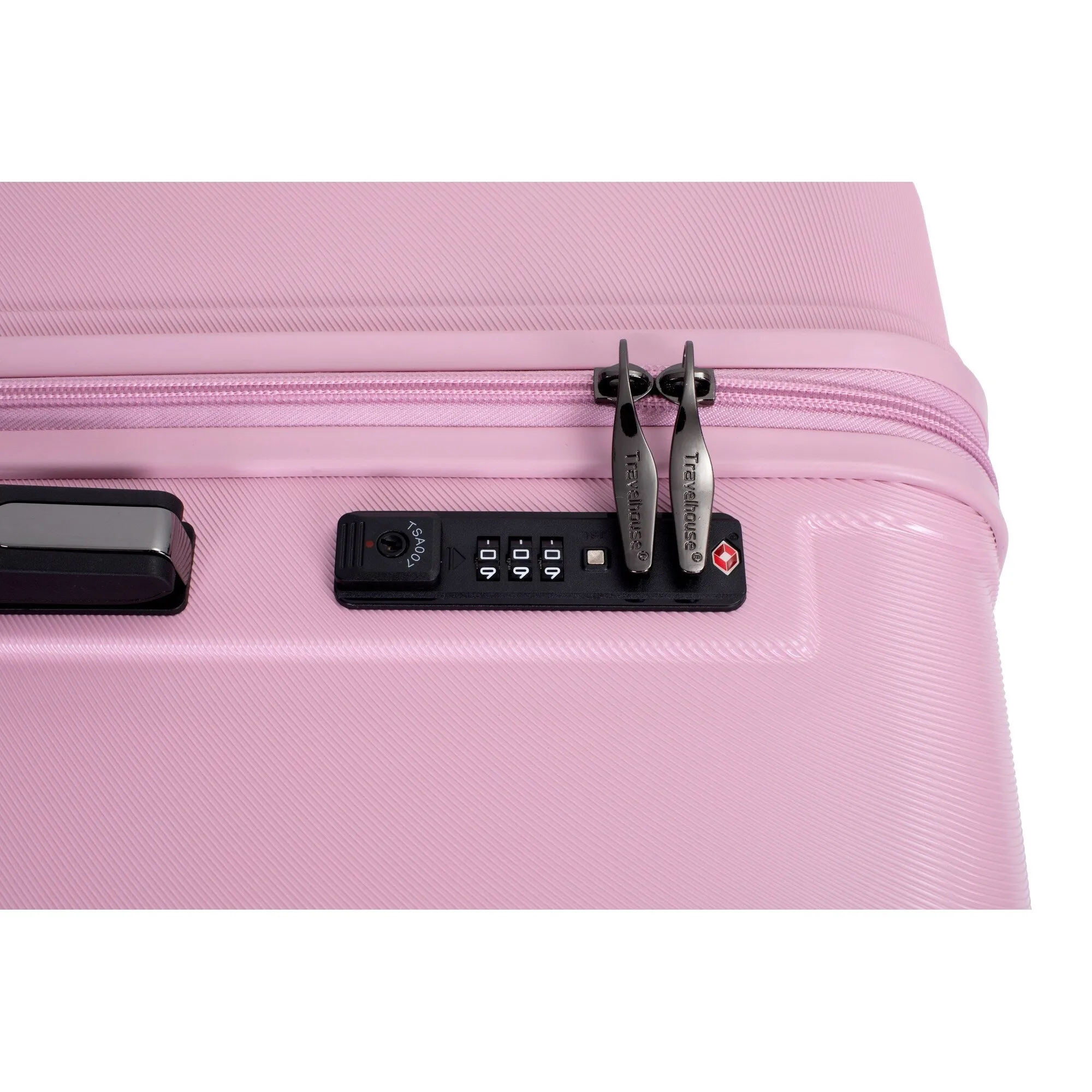 3 Piece Set Lightweight Suitcase for Long Travel, Hardside Carry On Luggage w/ 2 Hooks and 360° Double spinner wheels