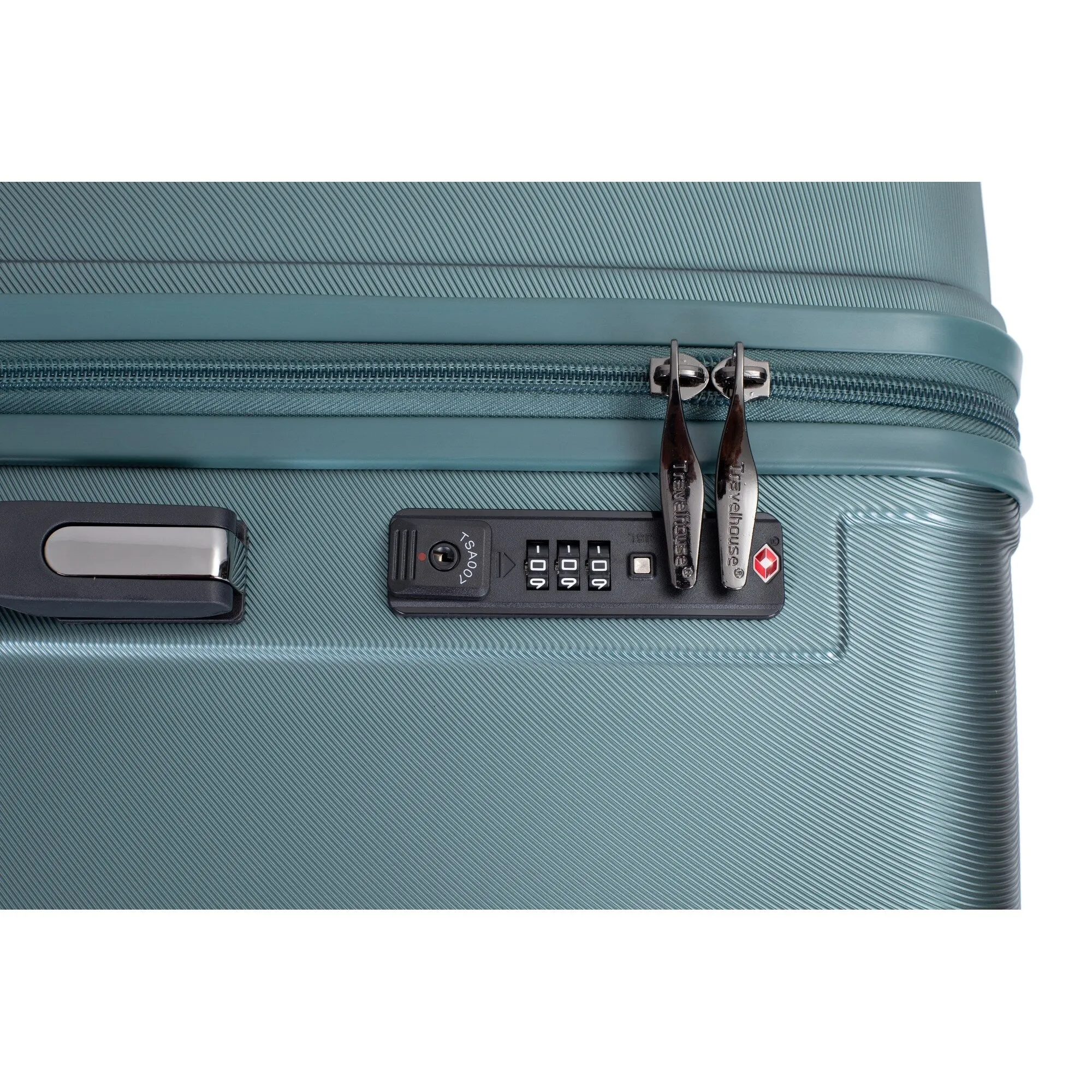 3 Piece Set Lightweight Suitcase for Long Travel, Hardside Carry On Luggage w/ 2 Hooks and 360° Double spinner wheels