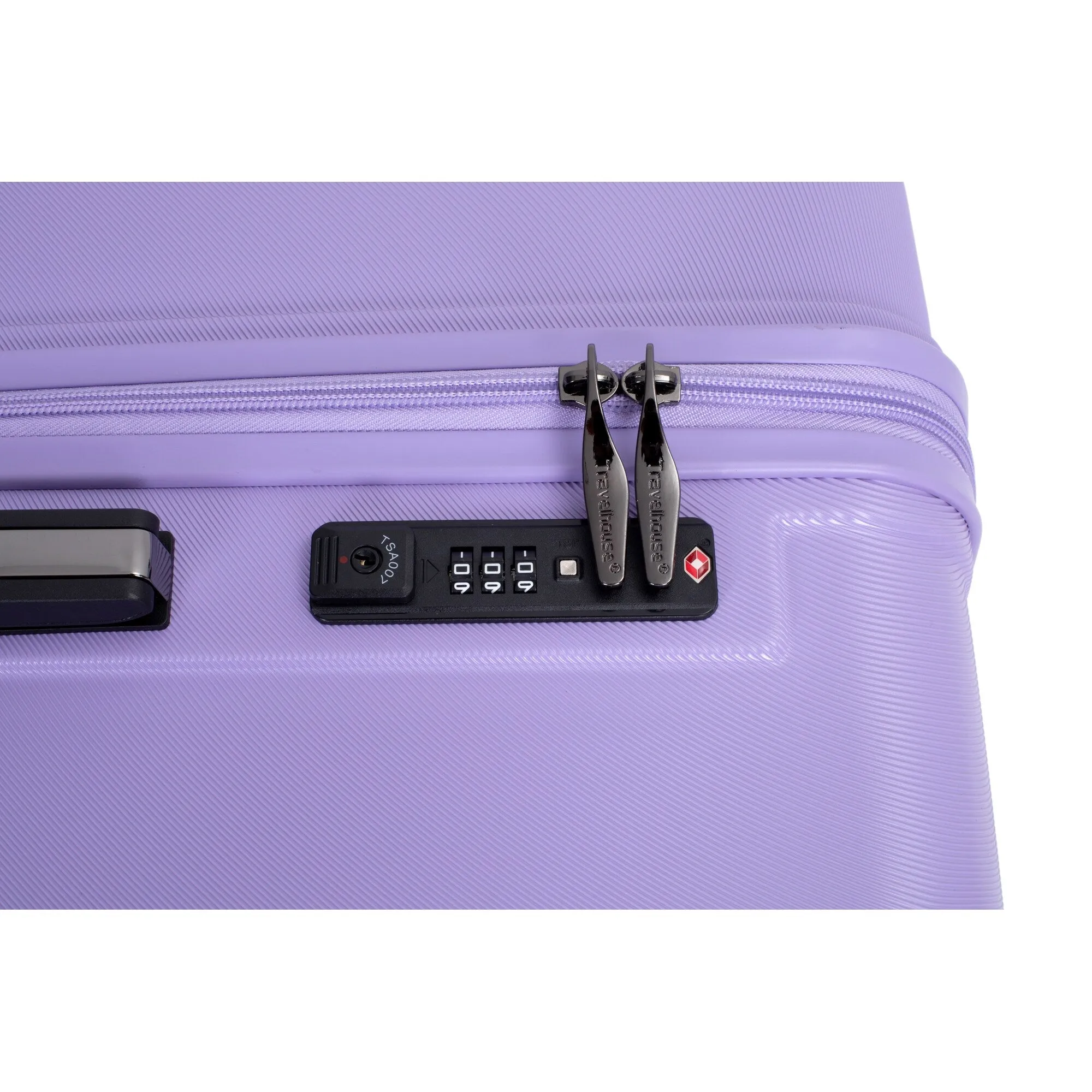 3 Piece Set Lightweight Suitcase for Long Travel, Hardside Carry On Luggage w/ 2 Hooks and 360° Double spinner wheels