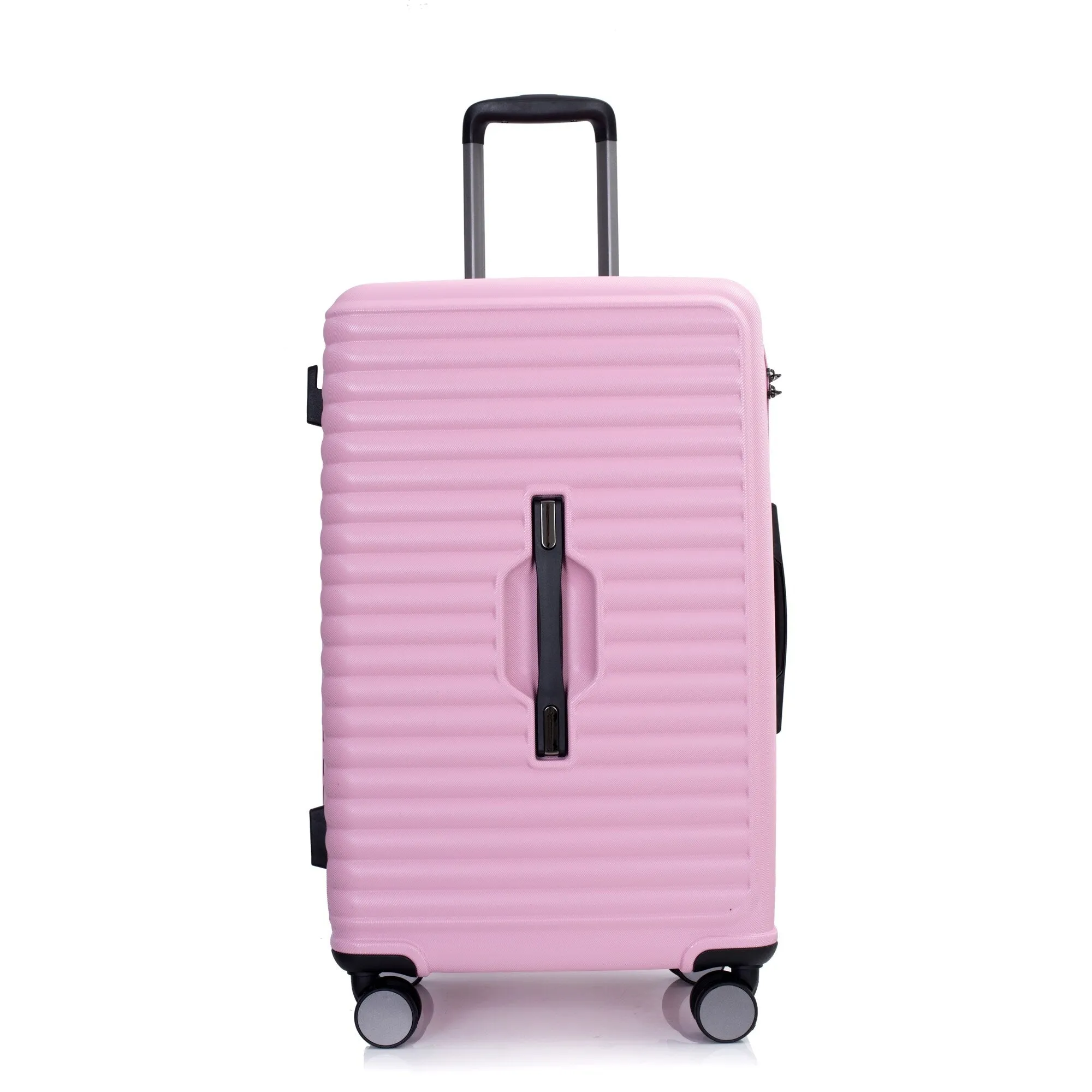 3 Piece Set Lightweight Suitcase for Long Travel, Hardside Carry On Luggage w/ 2 Hooks and 360° Double spinner wheels
