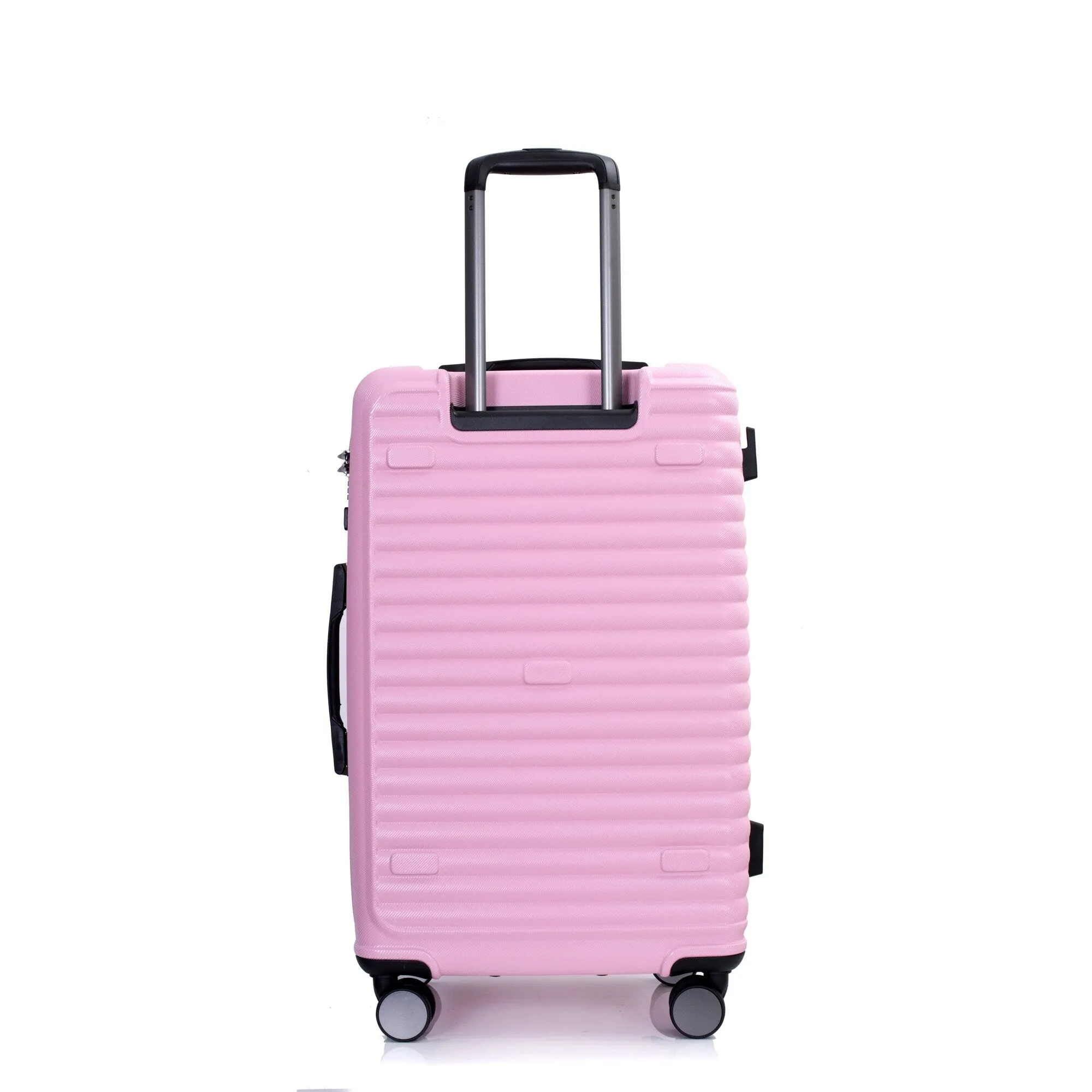 3 Piece Set Lightweight Suitcase for Long Travel, Hardside Carry On Luggage w/ 2 Hooks and 360° Double spinner wheels