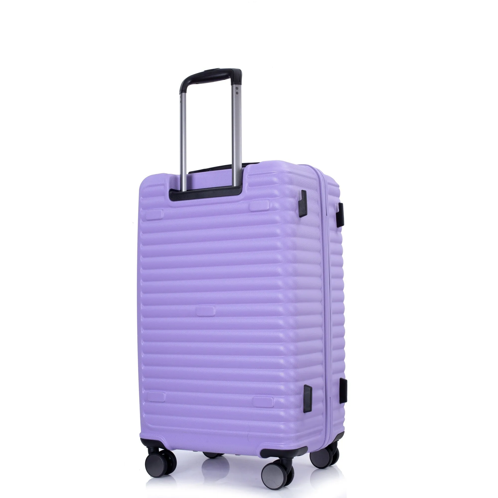 3 Piece Set Lightweight Suitcase for Long Travel, Hardside Carry On Luggage w/ 2 Hooks and 360° Double spinner wheels