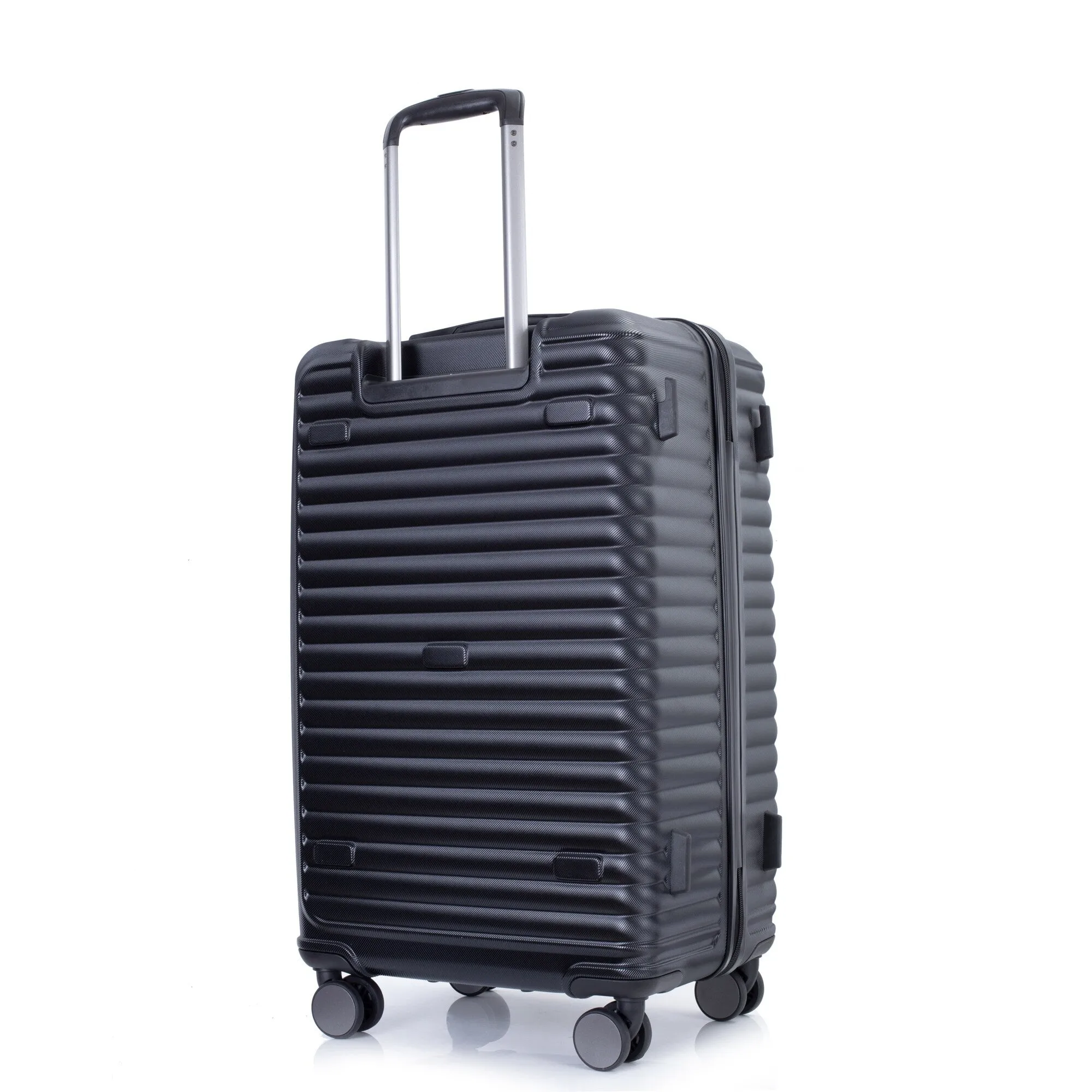 3 Piece Set Lightweight Suitcase for Long Travel, Hardside Carry On Luggage w/ 2 Hooks and 360° Double spinner wheels