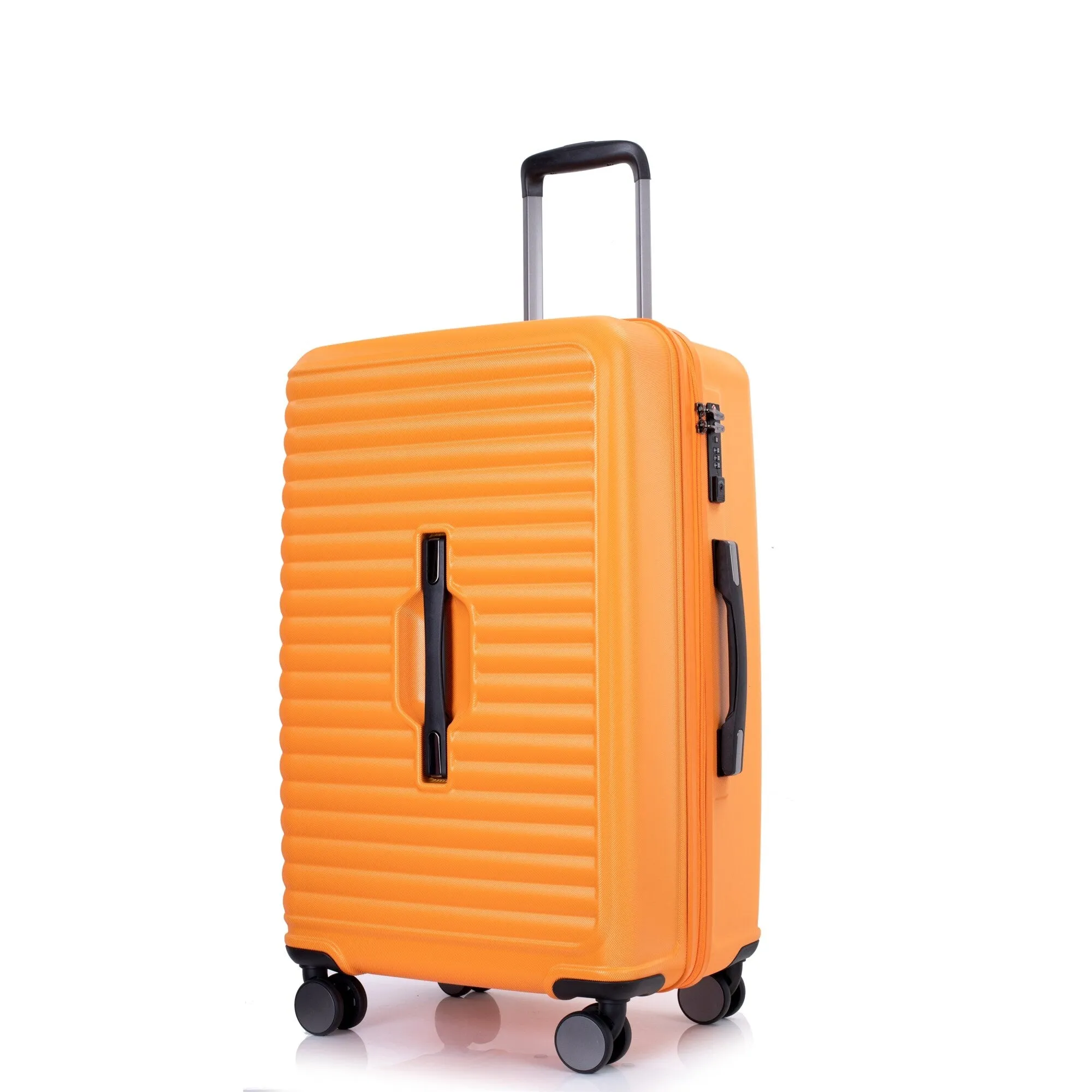 3 Piece Set Lightweight Suitcase for Long Travel, Hardside Carry On Luggage w/ 2 Hooks and 360° Double spinner wheels