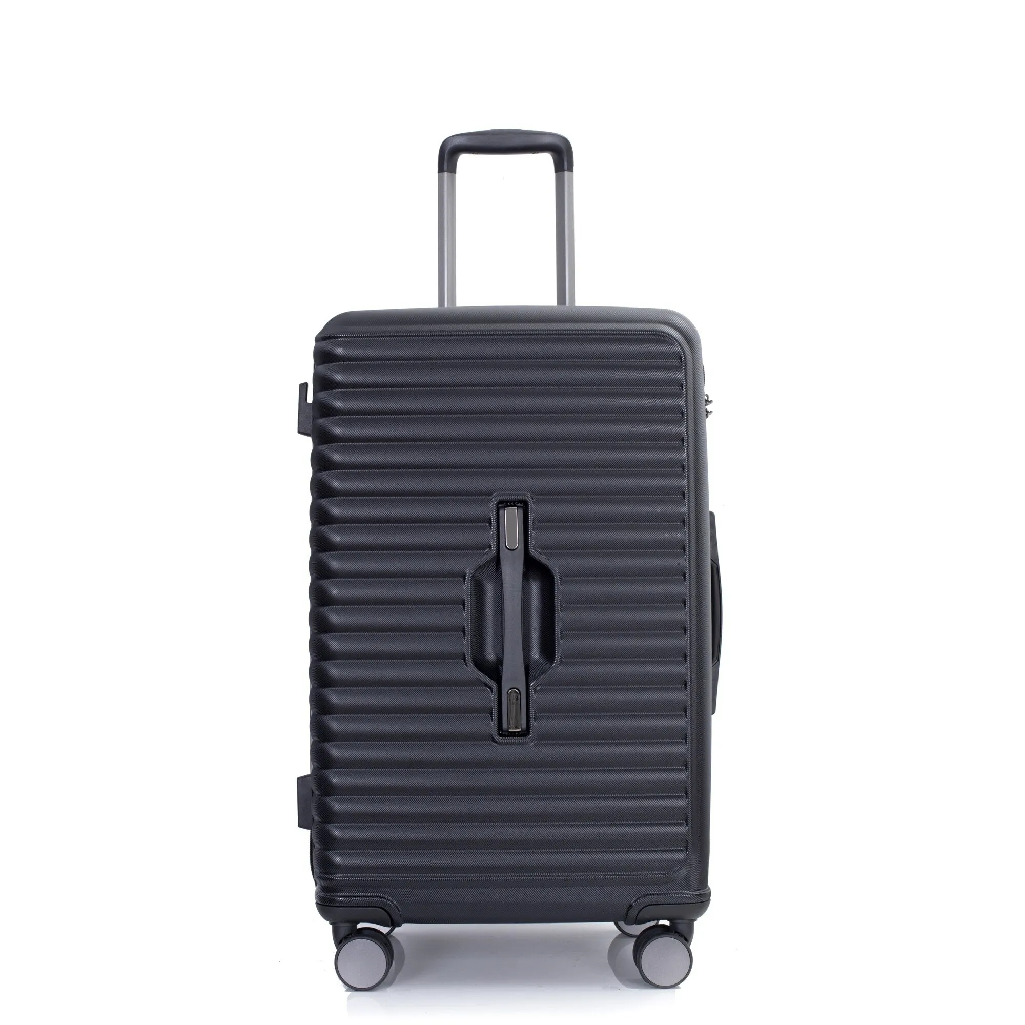 3 Piece Set Lightweight Suitcase for Long Travel, Hardside Carry On Luggage w/ 2 Hooks and 360° Double spinner wheels