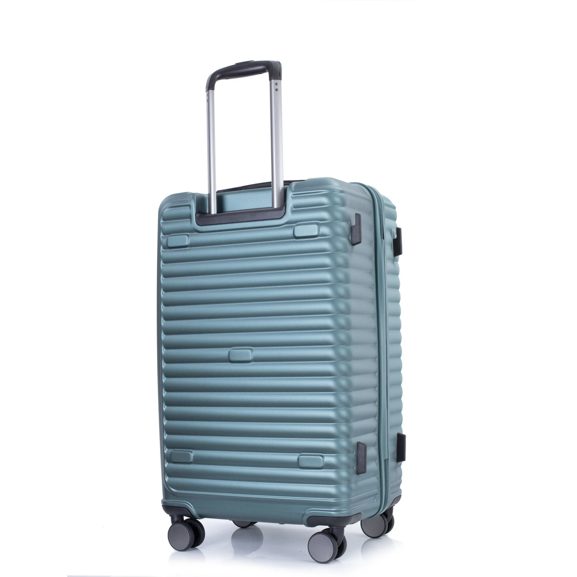 3 Piece Set Lightweight Suitcase for Long Travel, Hardside Carry On Luggage w/ 2 Hooks and 360° Double spinner wheels