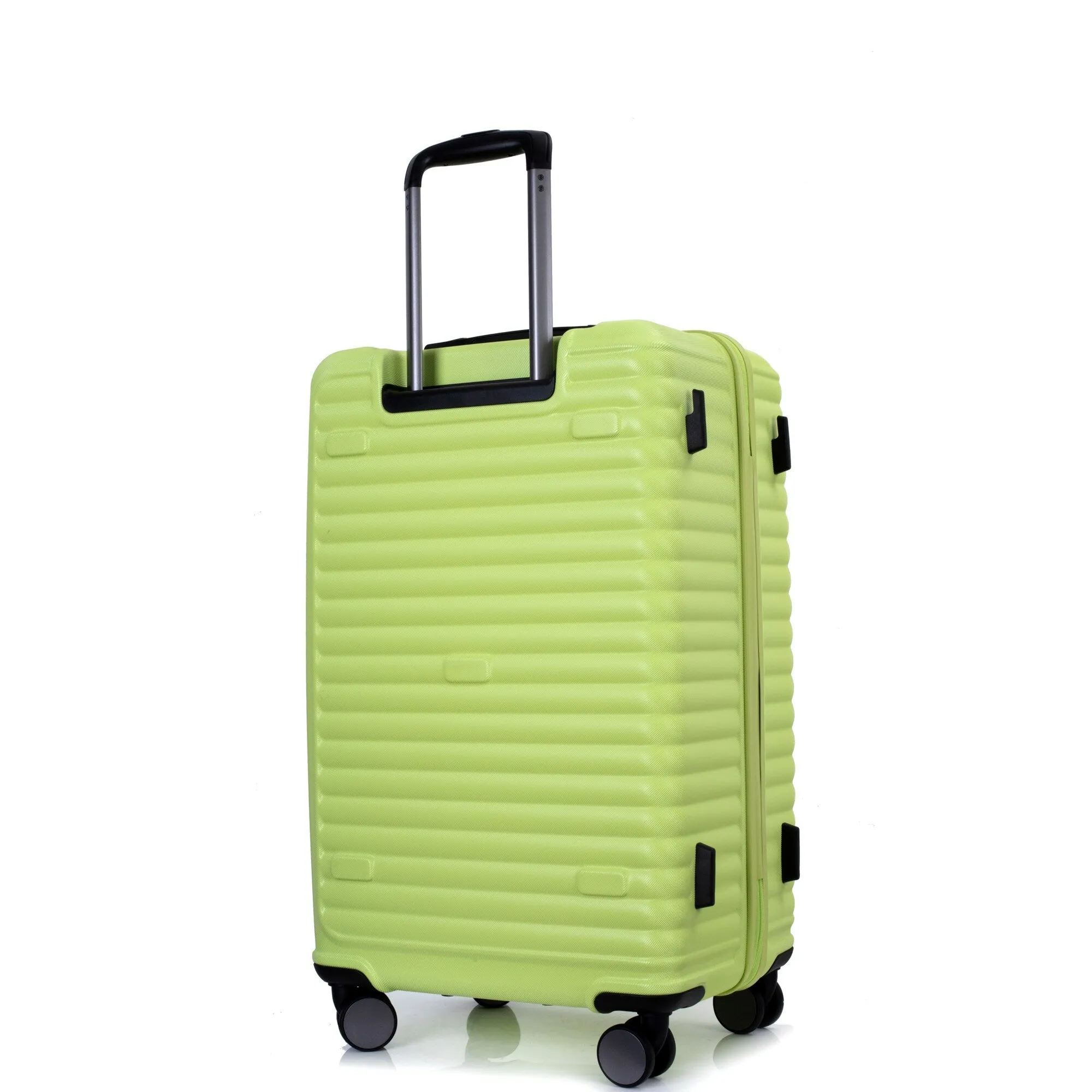 3 Piece Set Lightweight Suitcase for Long Travel, Hardside Carry On Luggage w/ 2 Hooks and 360° Double spinner wheels