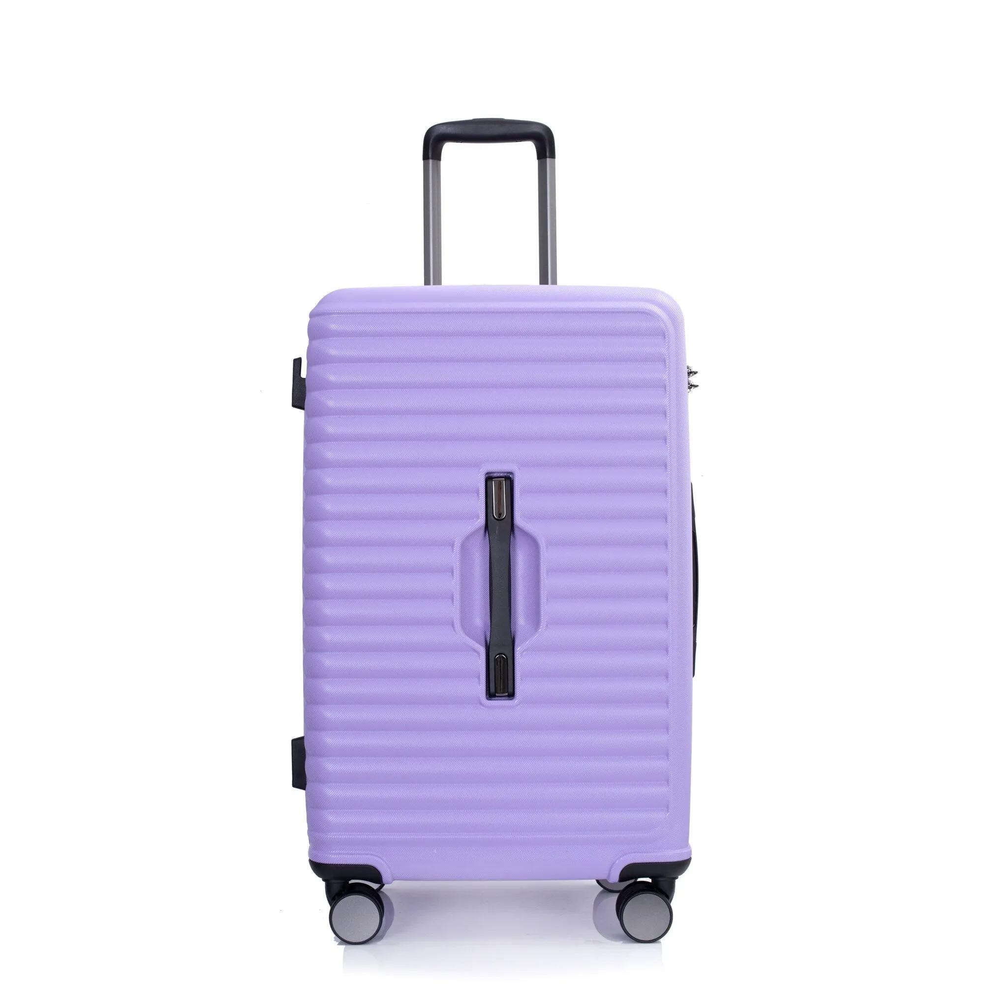3 Piece Set Lightweight Suitcase for Long Travel, Hardside Carry On Luggage w/ 2 Hooks and 360° Double spinner wheels