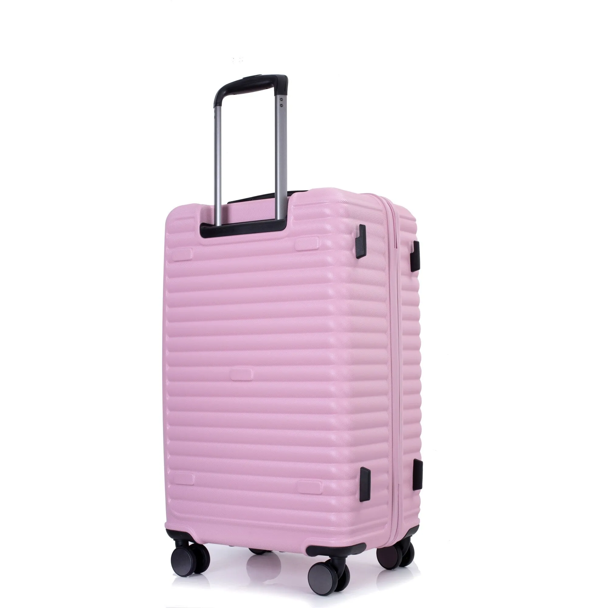 3 Piece Set Lightweight Suitcase for Long Travel, Hardside Carry On Luggage w/ 2 Hooks and 360° Double spinner wheels
