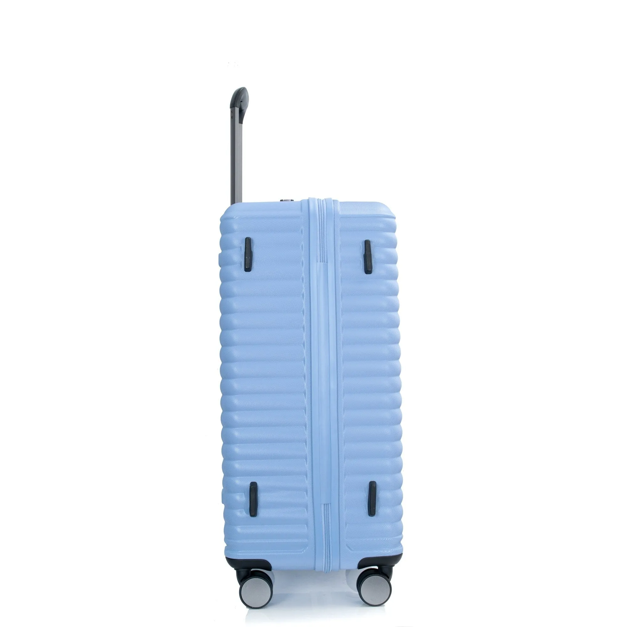 3 Piece Set Lightweight Suitcase for Long Travel, Hardside Carry On Luggage w/ 2 Hooks and 360° Double spinner wheels