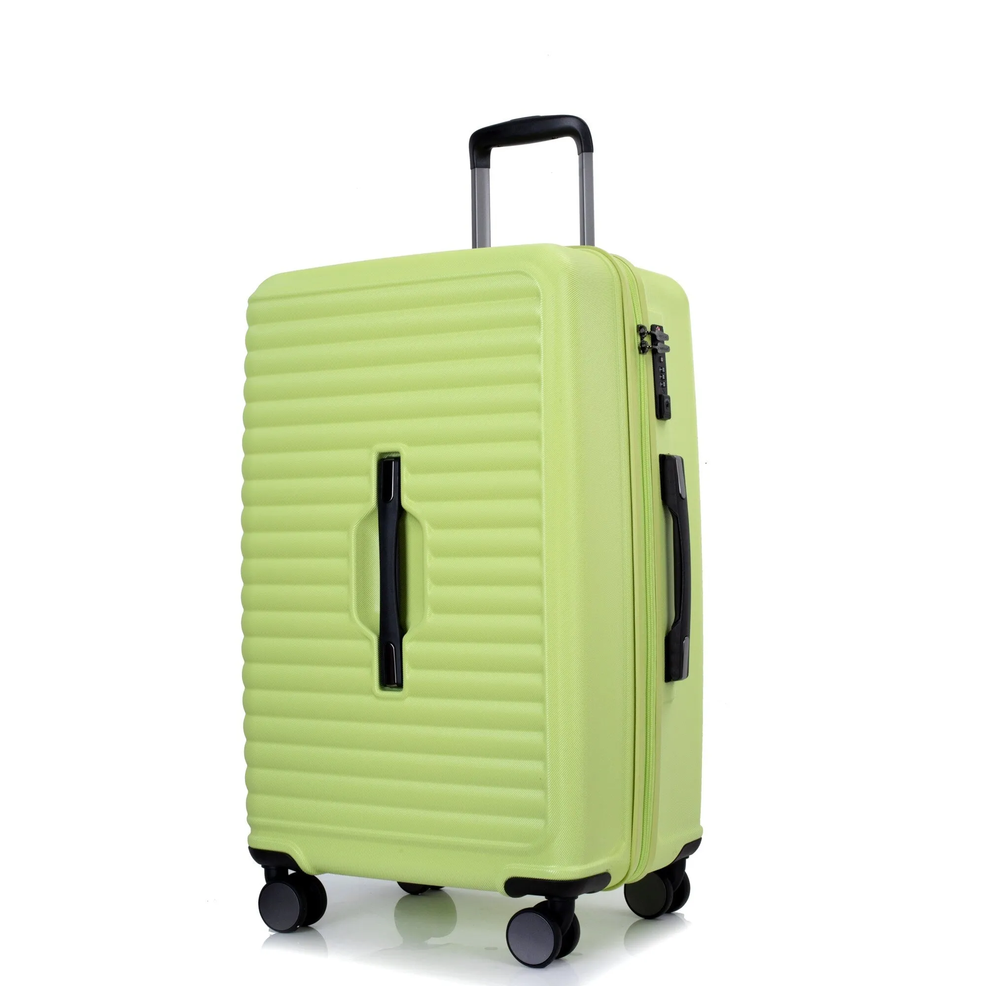 3 Piece Set Lightweight Suitcase for Long Travel, Hardside Carry On Luggage w/ 2 Hooks and 360° Double spinner wheels
