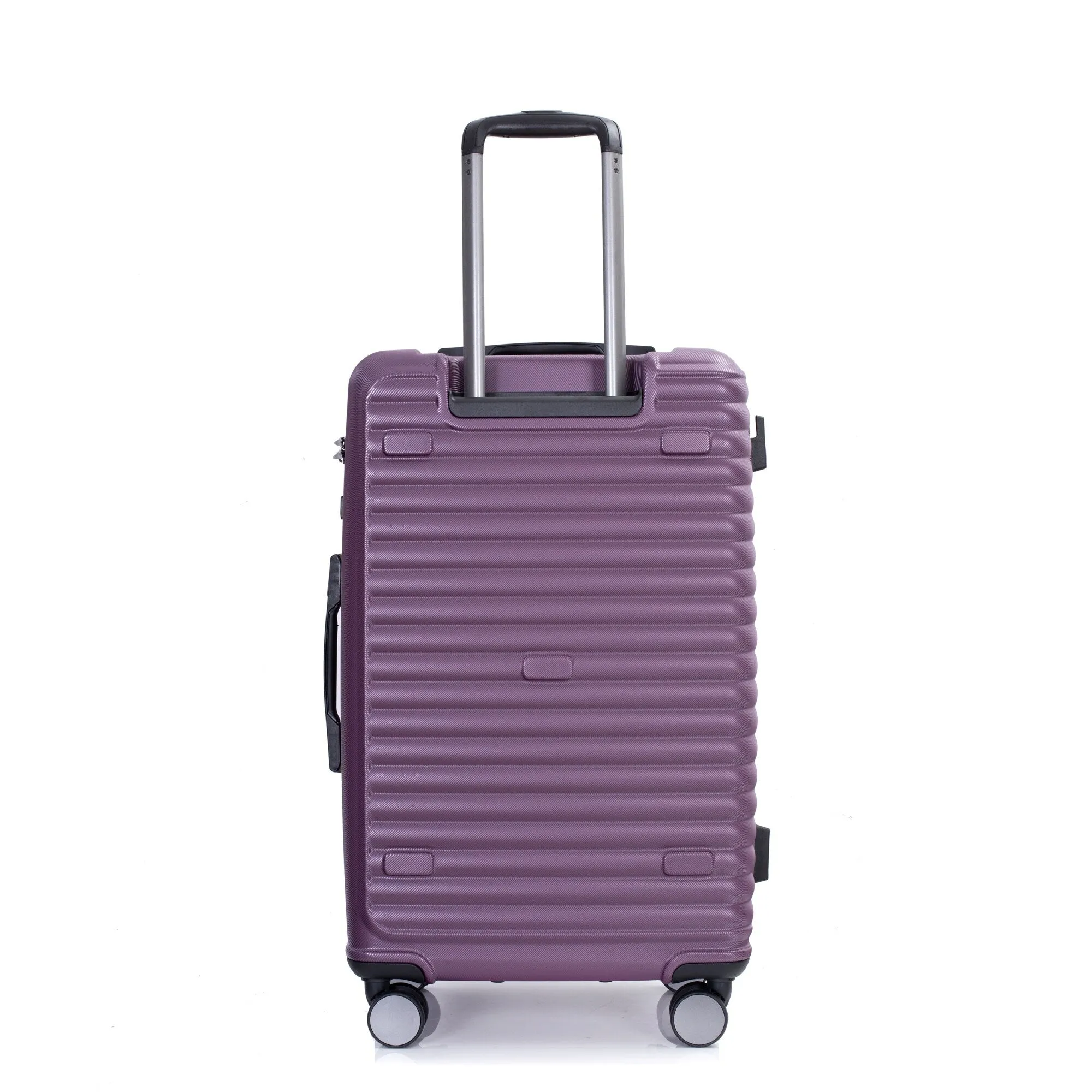 3 Piece Set Lightweight Suitcase for Long Travel, Hardside Carry On Luggage w/ 2 Hooks and 360° Double spinner wheels