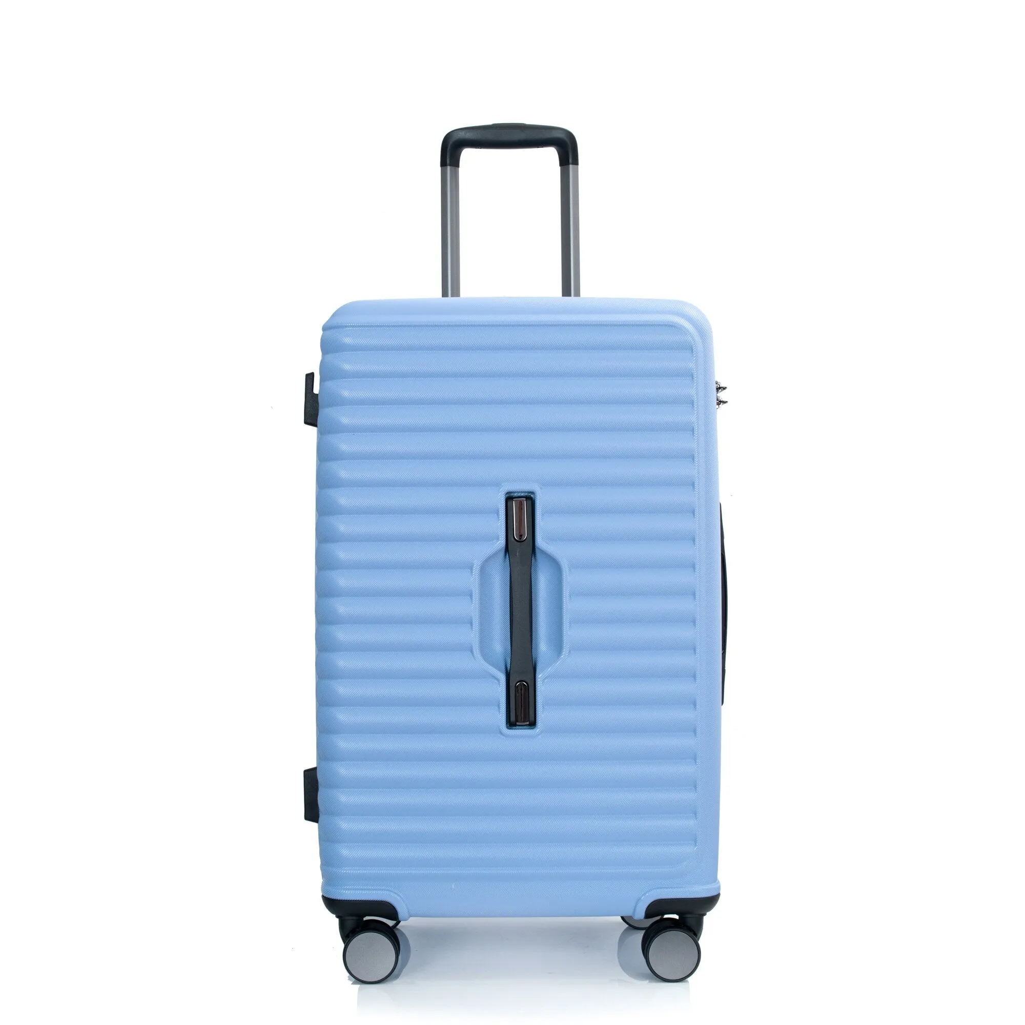 3 Piece Set Lightweight Suitcase for Long Travel, Hardside Carry On Luggage w/ 2 Hooks and 360° Double spinner wheels