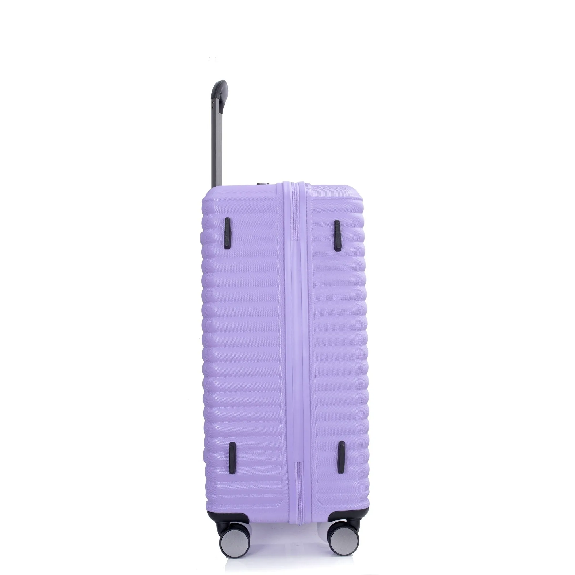 3 Piece Set Lightweight Suitcase for Long Travel, Hardside Carry On Luggage w/ 2 Hooks and 360° Double spinner wheels