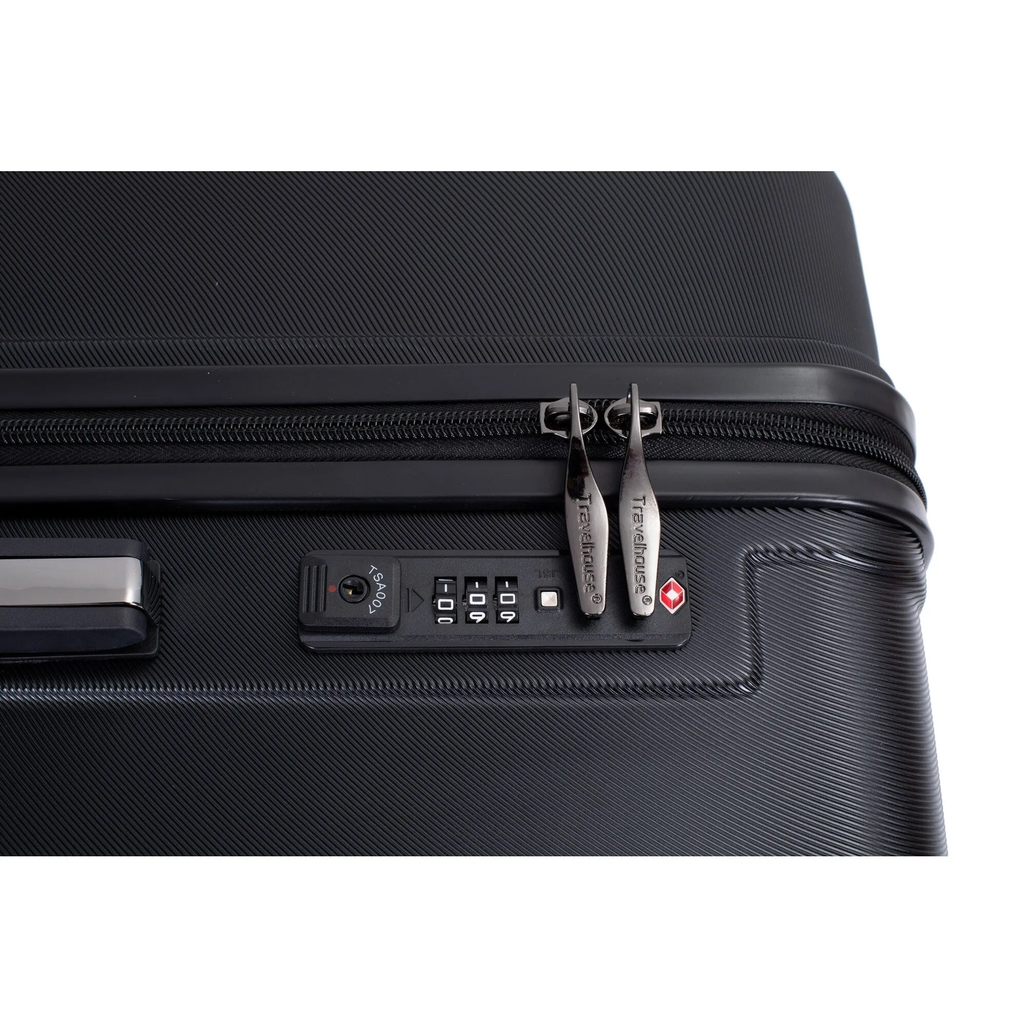 3 Piece Set Lightweight Suitcase for Long Travel, Hardside Carry On Luggage w/ 2 Hooks and 360° Double spinner wheels