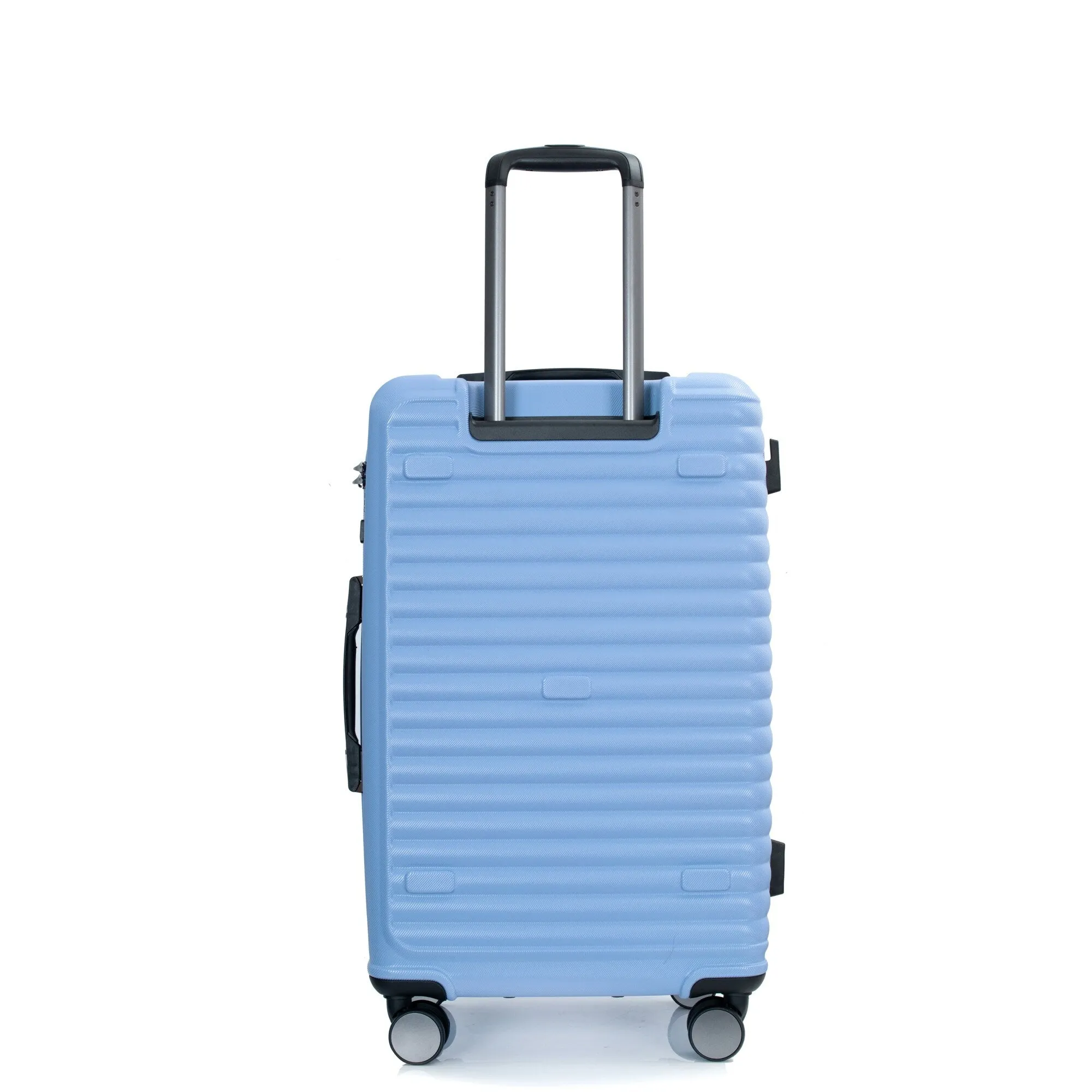3 Piece Set Lightweight Suitcase for Long Travel, Hardside Carry On Luggage w/ 2 Hooks and 360° Double spinner wheels