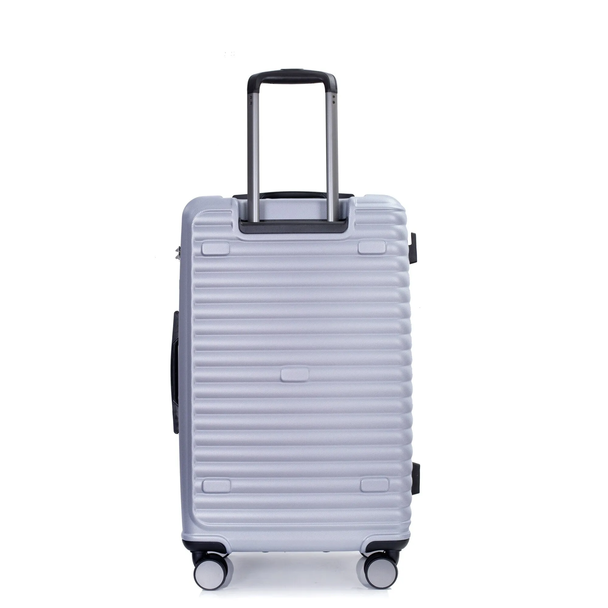 3 Piece Set Lightweight Suitcase for Long Travel, Hardside Carry On Luggage w/ 2 Hooks and 360° Double spinner wheels