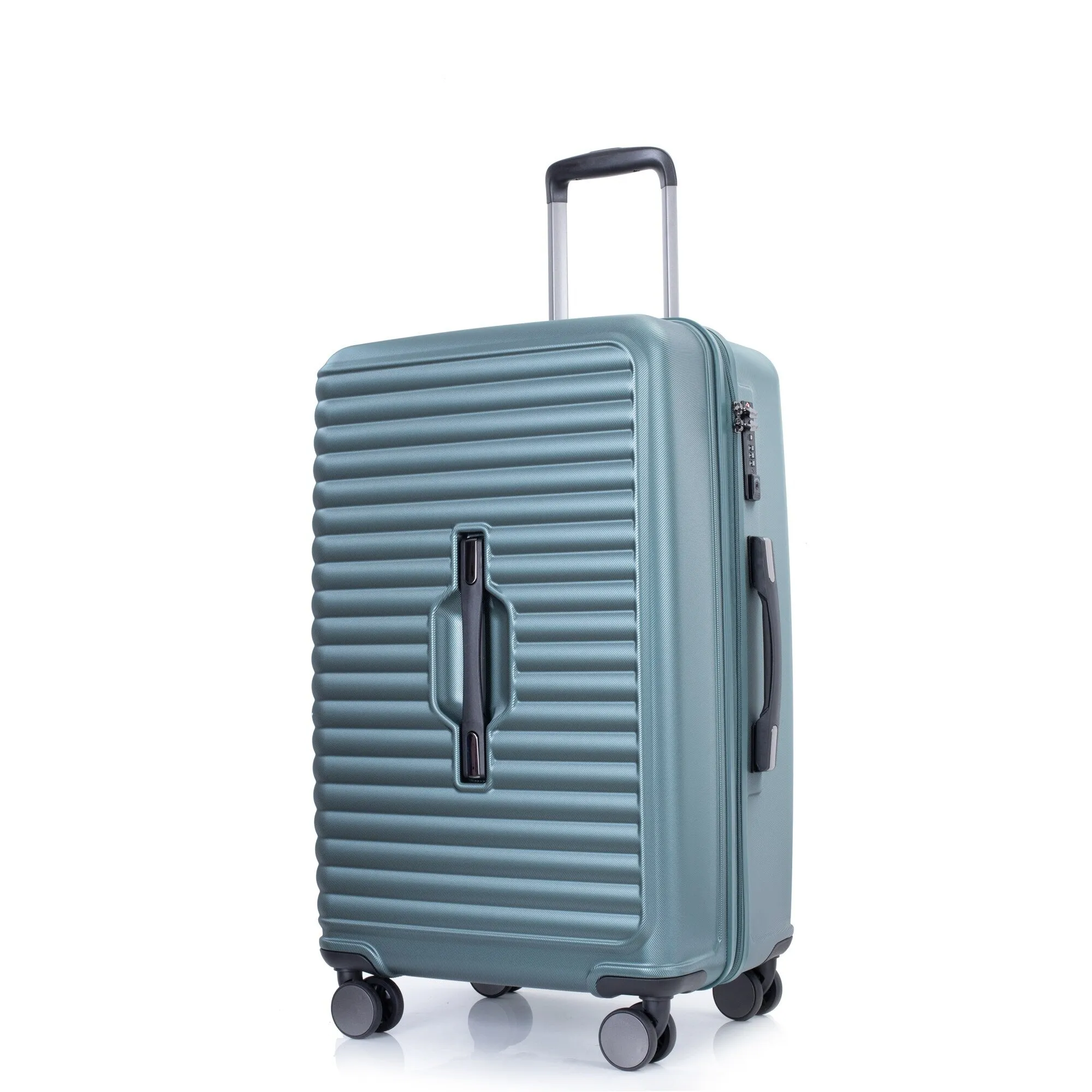 3 Piece Set Lightweight Suitcase for Long Travel, Hardside Carry On Luggage w/ 2 Hooks and 360° Double spinner wheels