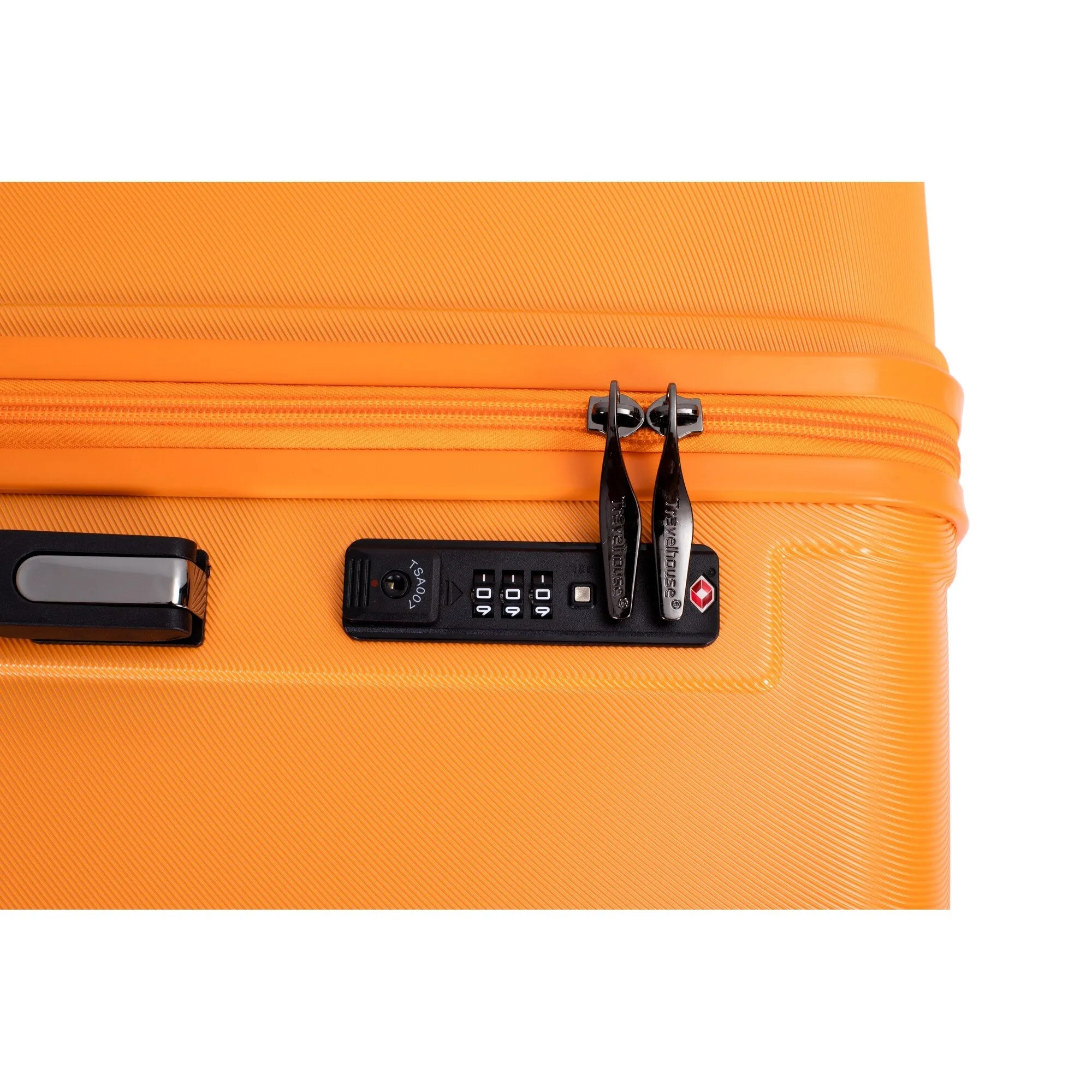 3 Piece Set Lightweight Suitcase for Long Travel, Hardside Carry On Luggage w/ 2 Hooks and 360° Double spinner wheels
