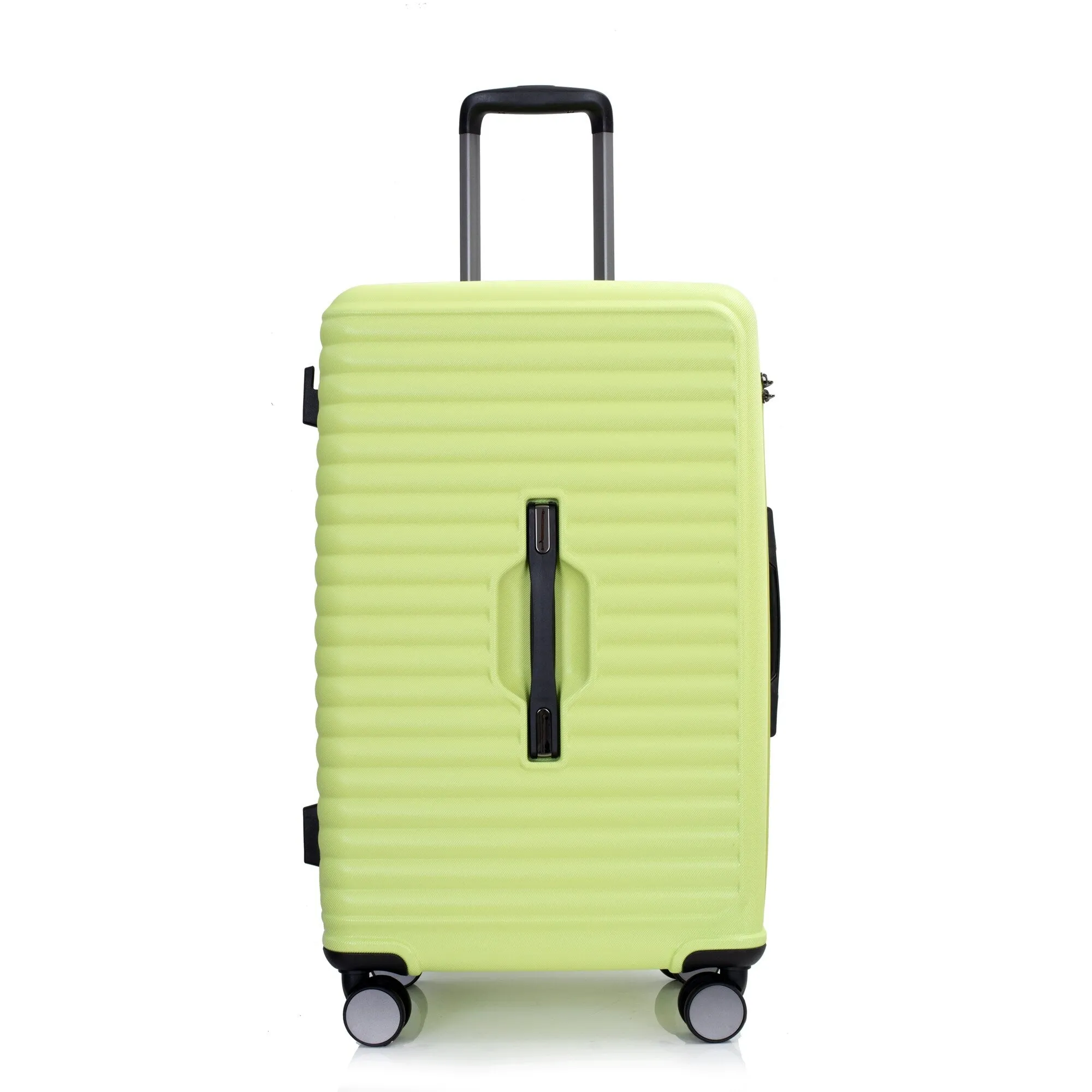 3 Piece Set Lightweight Suitcase for Long Travel, Hardside Carry On Luggage w/ 2 Hooks and 360° Double spinner wheels