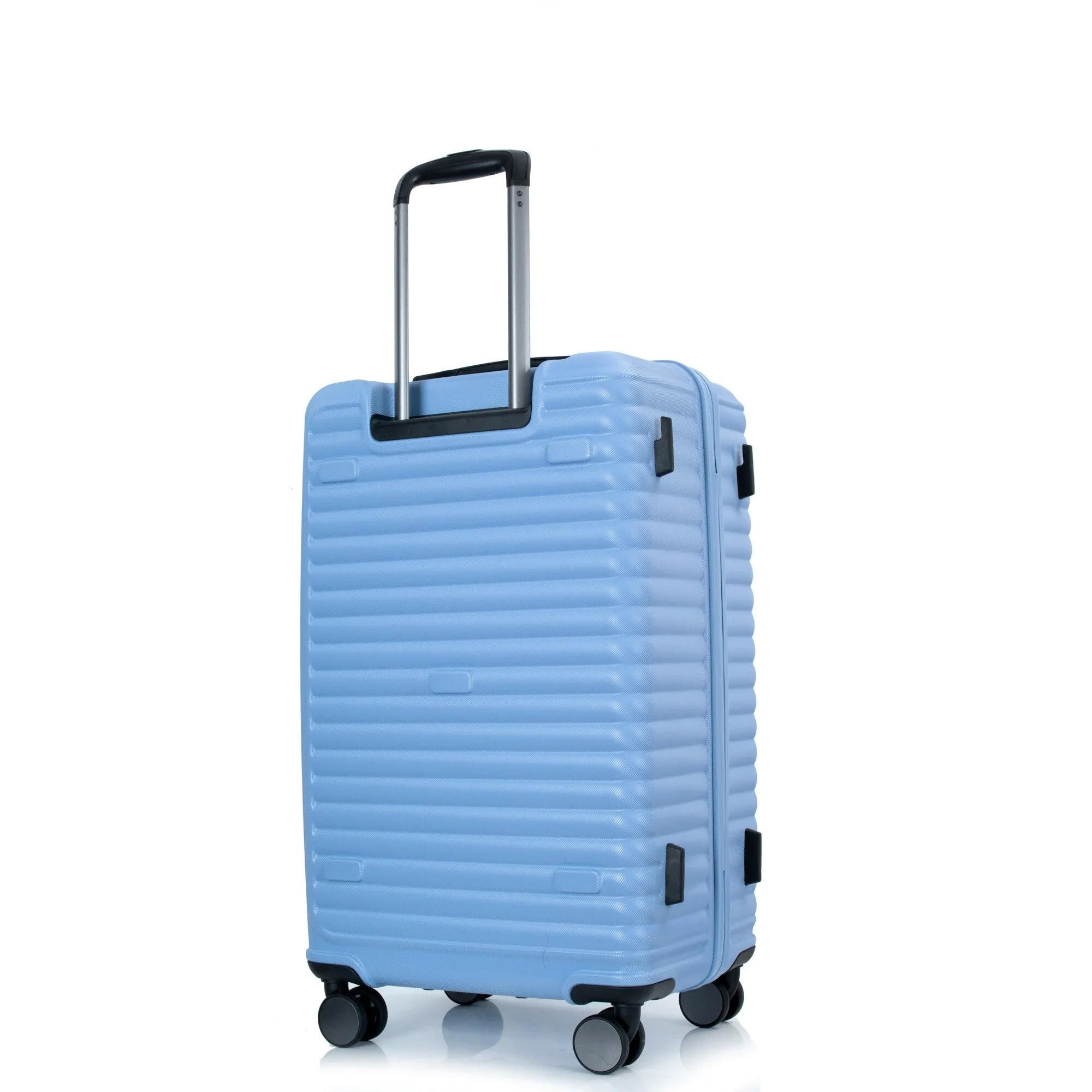 3 Piece Set Lightweight Suitcase for Long Travel, Hardside Carry On Luggage w/ 2 Hooks and 360° Double spinner wheels