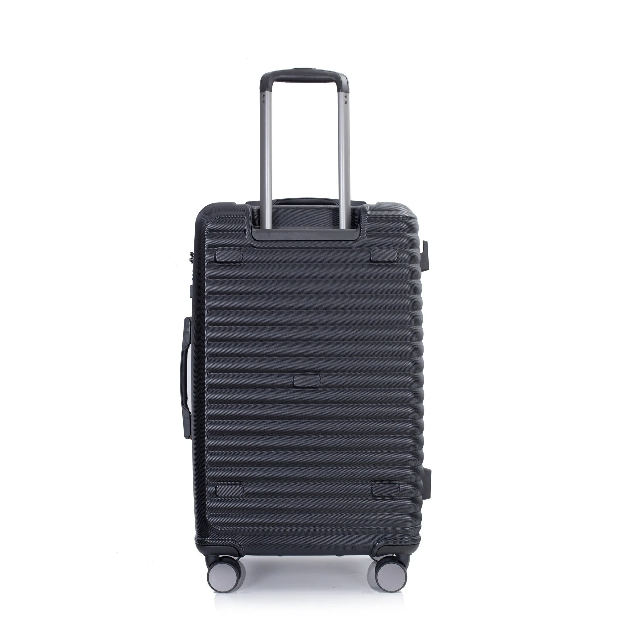 3 Piece Set Lightweight Suitcase for Long Travel, Hardside Carry On Luggage w/ 2 Hooks and 360° Double spinner wheels