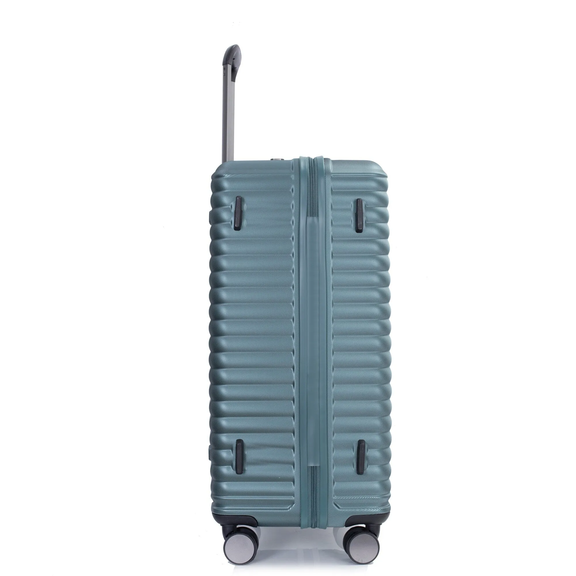 3 Piece Set Lightweight Suitcase for Long Travel, Hardside Carry On Luggage w/ 2 Hooks and 360° Double spinner wheels