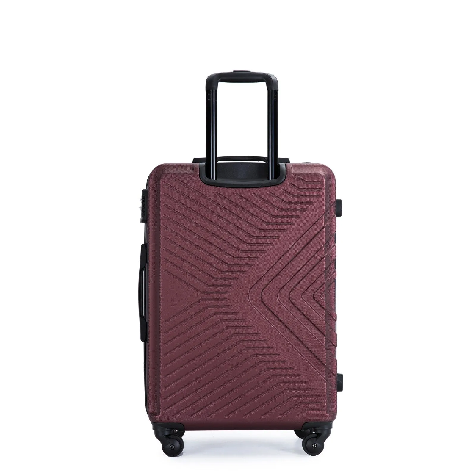 ABS 3 Piece Luggage Sets with Telescoping and Short Handles, Lightweight Suitcase with 2 Hooks and Spinner Wheels & TSA Lock