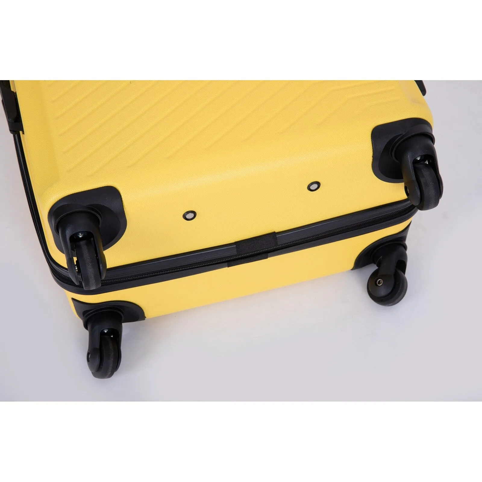 ABS 3 Piece Luggage Sets with Telescoping and Short Handles, Lightweight Suitcase with 2 Hooks and Spinner Wheels & TSA Lock