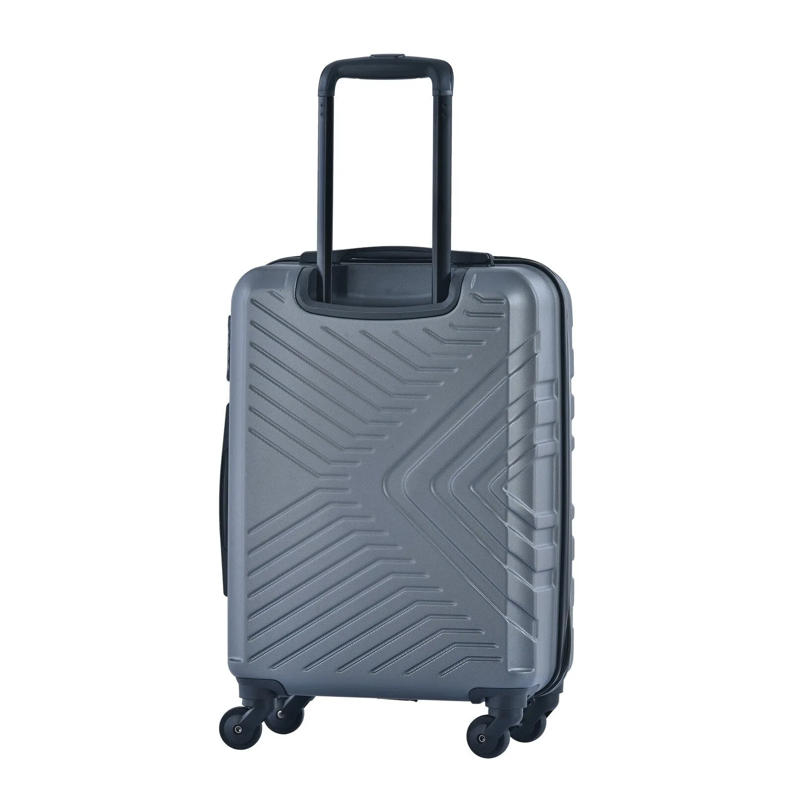ABS 3 Piece Luggage Sets with Telescoping and Short Handles, Lightweight Suitcase with 2 Hooks and Spinner Wheels & TSA Lock