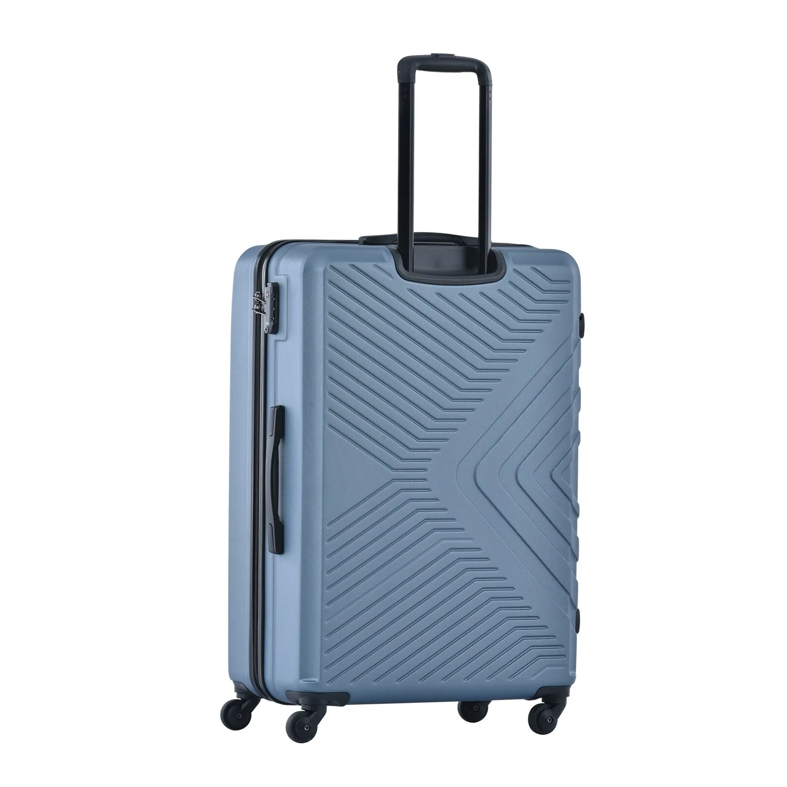 ABS 3 Piece Luggage Sets with Telescoping and Short Handles, Lightweight Suitcase with 2 Hooks and Spinner Wheels & TSA Lock