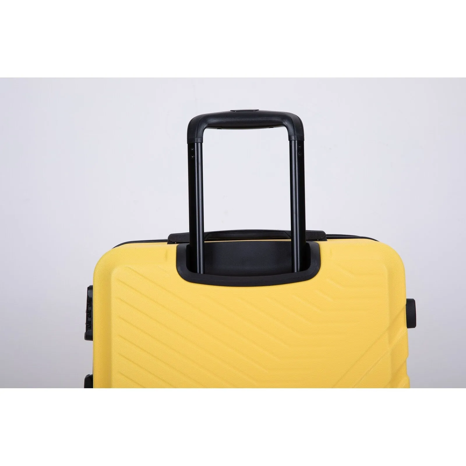 ABS 3 Piece Luggage Sets with Telescoping and Short Handles, Lightweight Suitcase with 2 Hooks and Spinner Wheels & TSA Lock