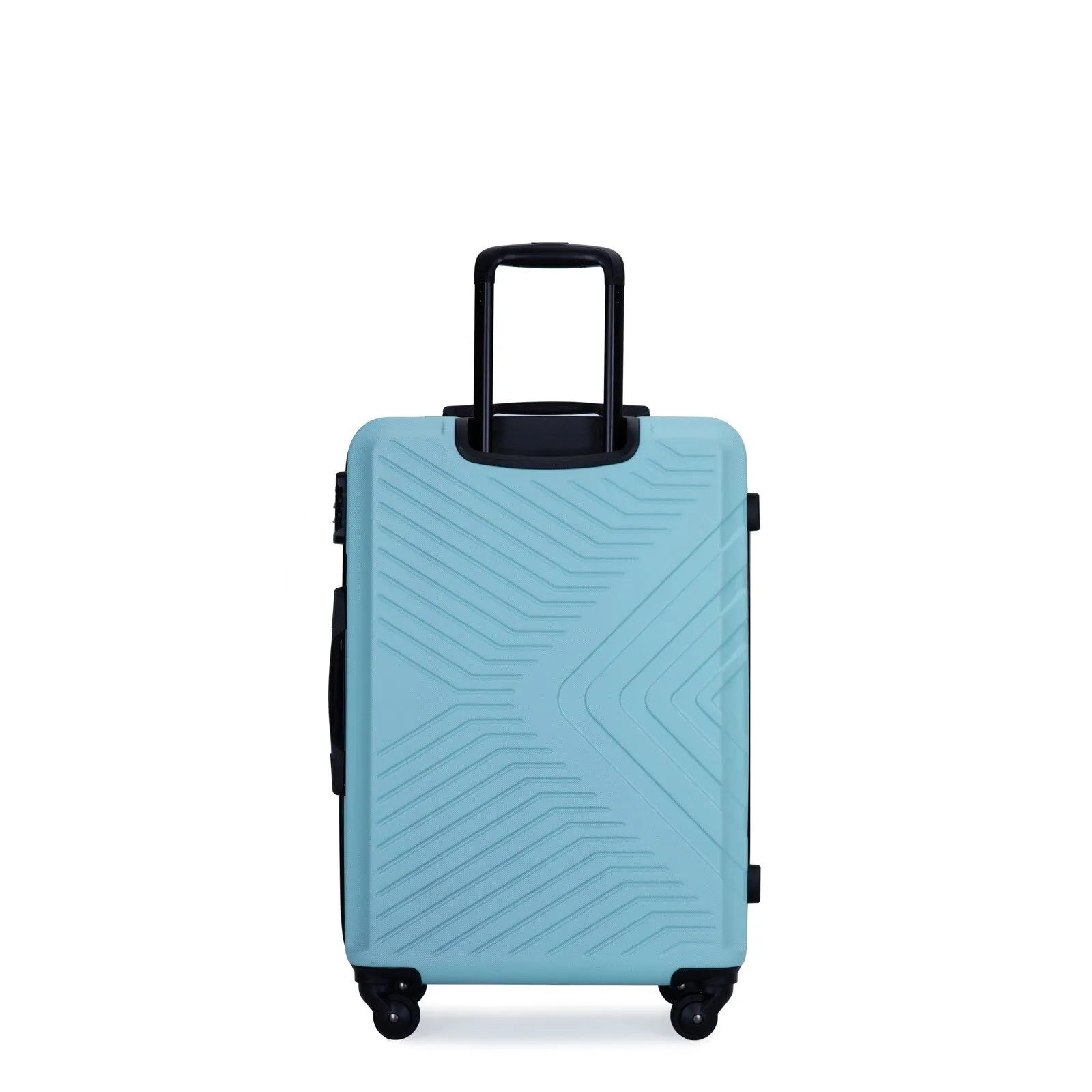 ABS 3 Piece Luggage Sets with Telescoping and Short Handles, Lightweight Suitcase with 2 Hooks and Spinner Wheels & TSA Lock