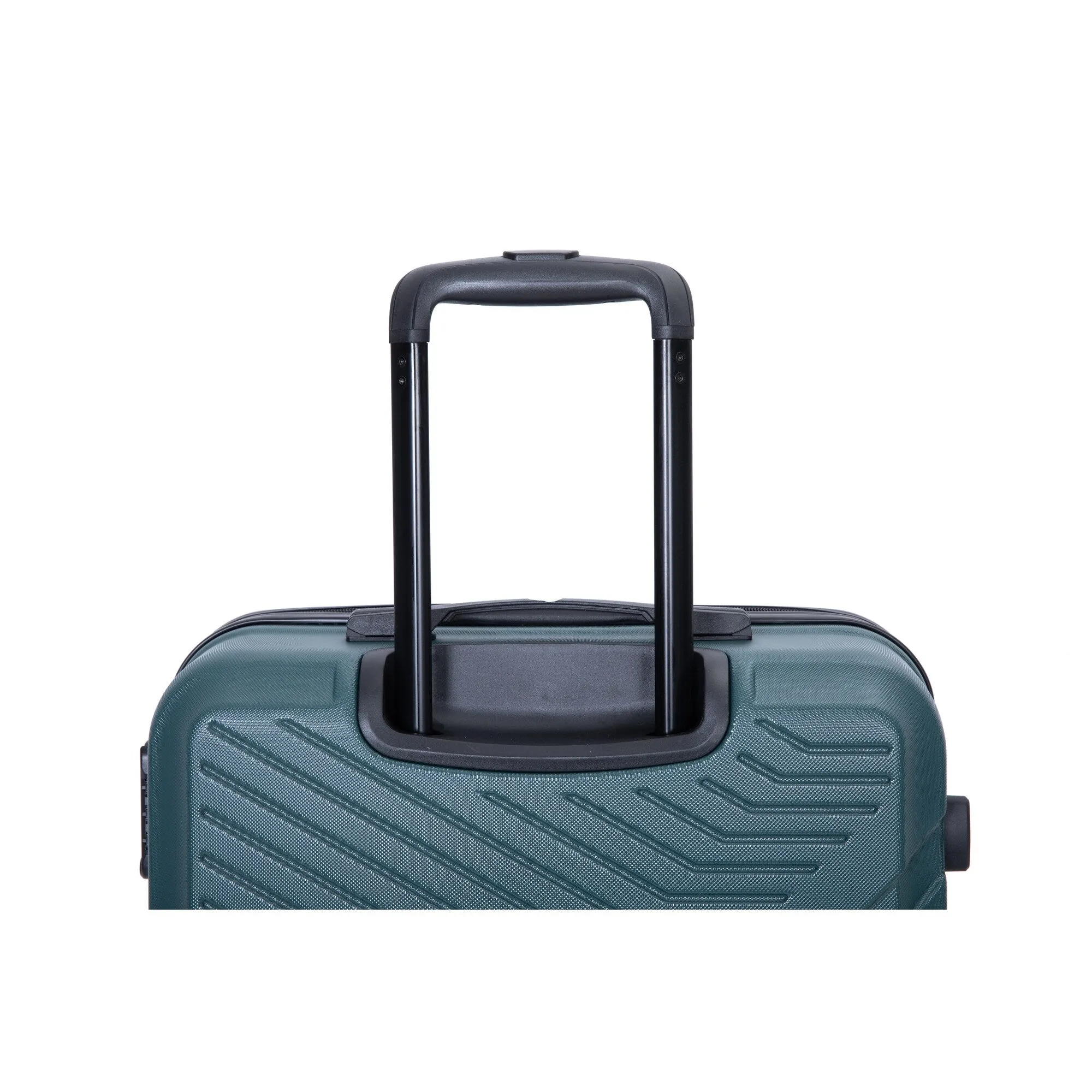 ABS 3 Piece Luggage Sets with Telescoping and Short Handles, Lightweight Suitcase with 2 Hooks and Spinner Wheels & TSA Lock