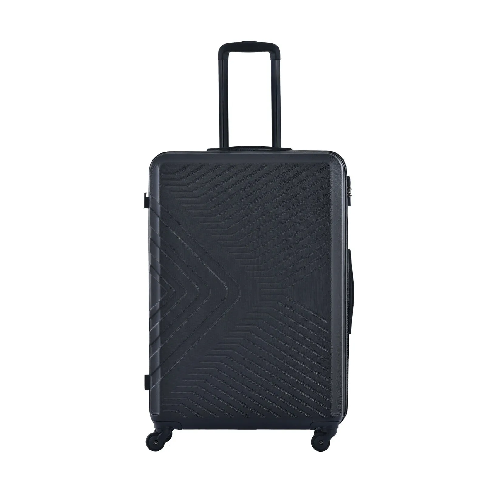 ABS 3 Piece Luggage Sets with Telescoping and Short Handles, Lightweight Suitcase with 2 Hooks and Spinner Wheels & TSA Lock