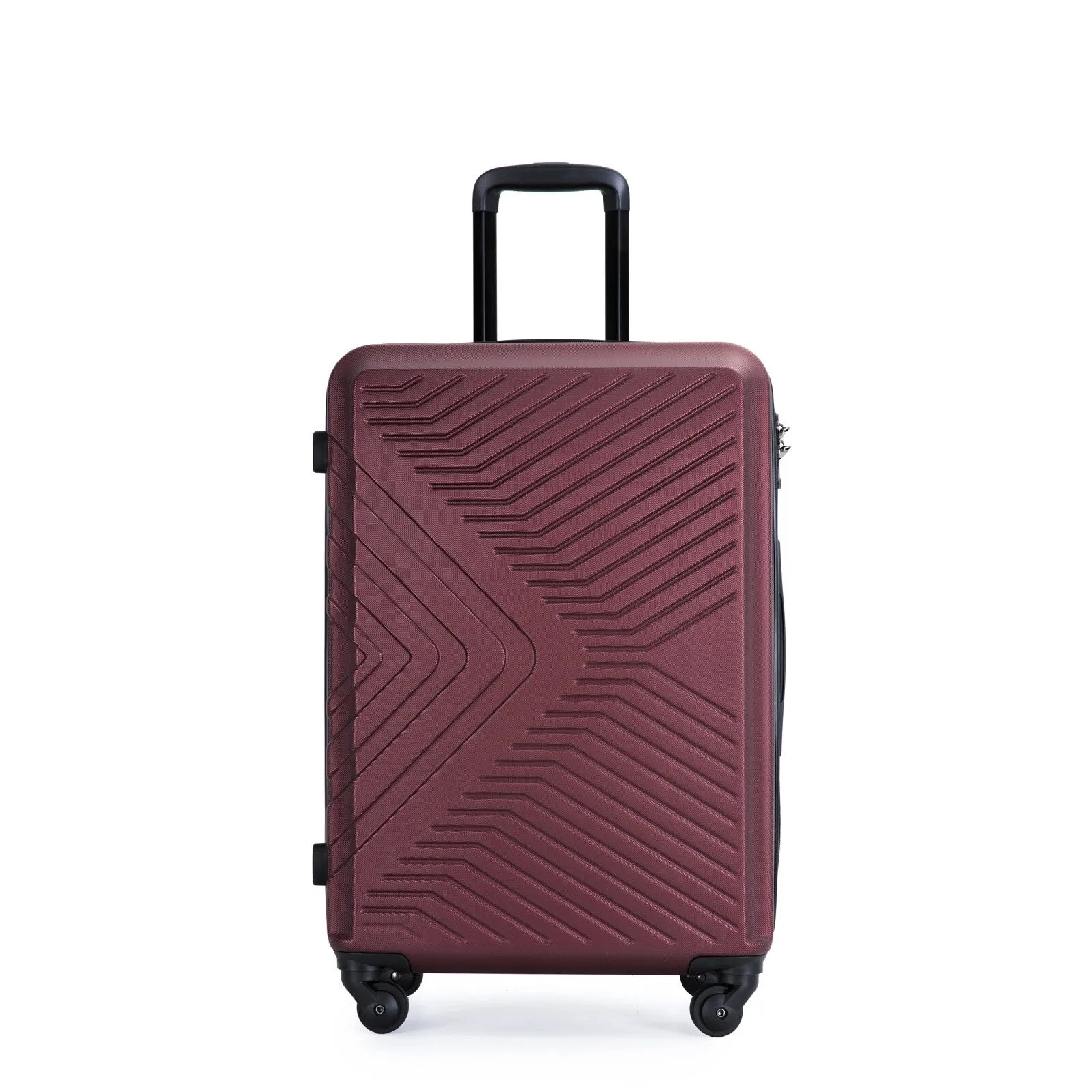 ABS 3 Piece Luggage Sets with Telescoping and Short Handles, Lightweight Suitcase with 2 Hooks and Spinner Wheels & TSA Lock
