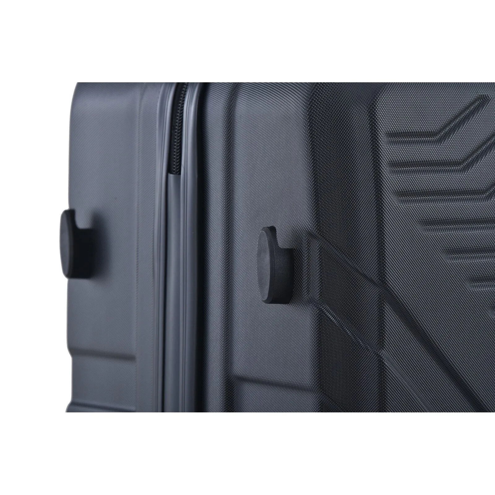 ABS 3 Piece Luggage Sets with Telescoping and Short Handles, Lightweight Suitcase with 2 Hooks and Spinner Wheels & TSA Lock