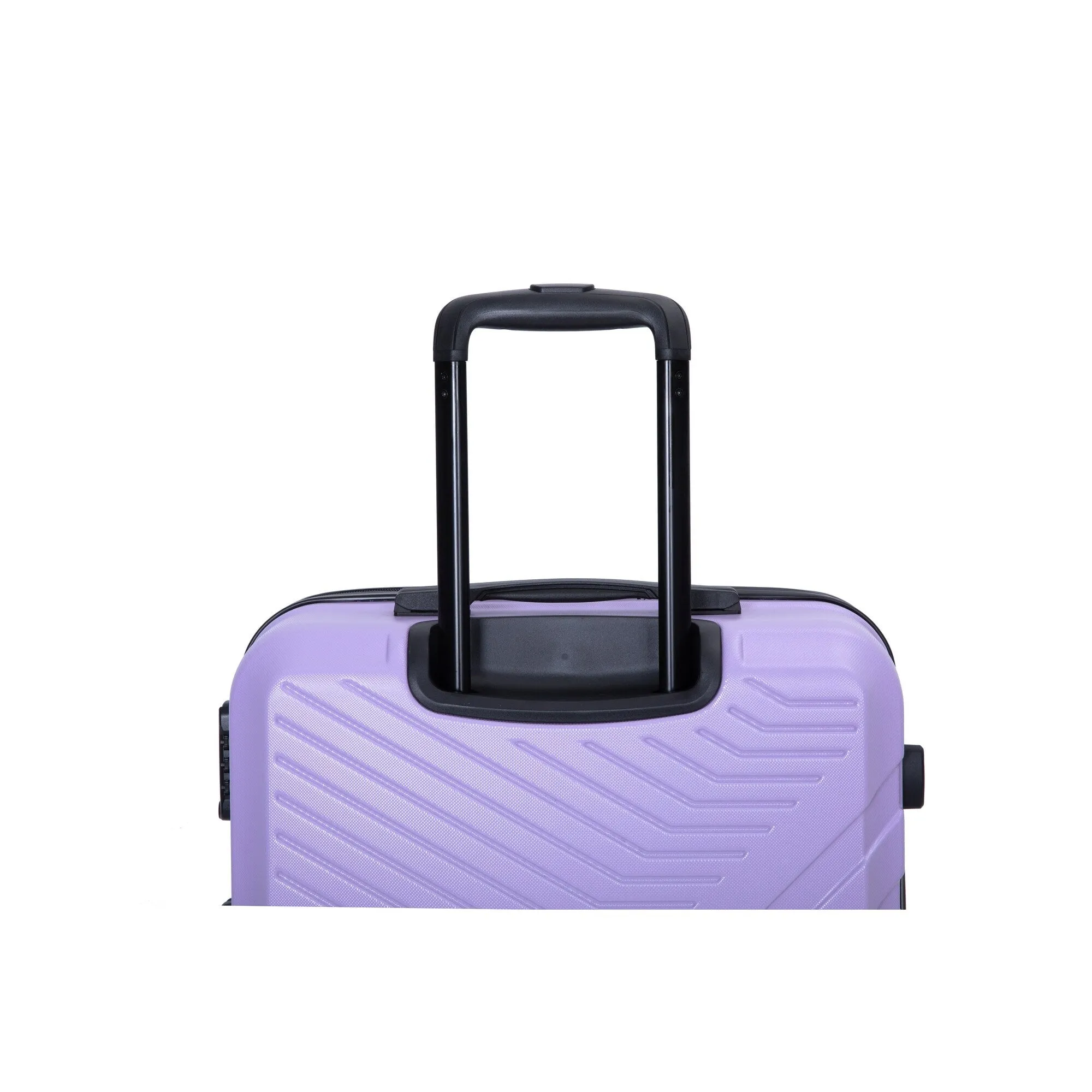 ABS 3 Piece Luggage Sets with Telescoping and Short Handles, Lightweight Suitcase with 2 Hooks and Spinner Wheels & TSA Lock