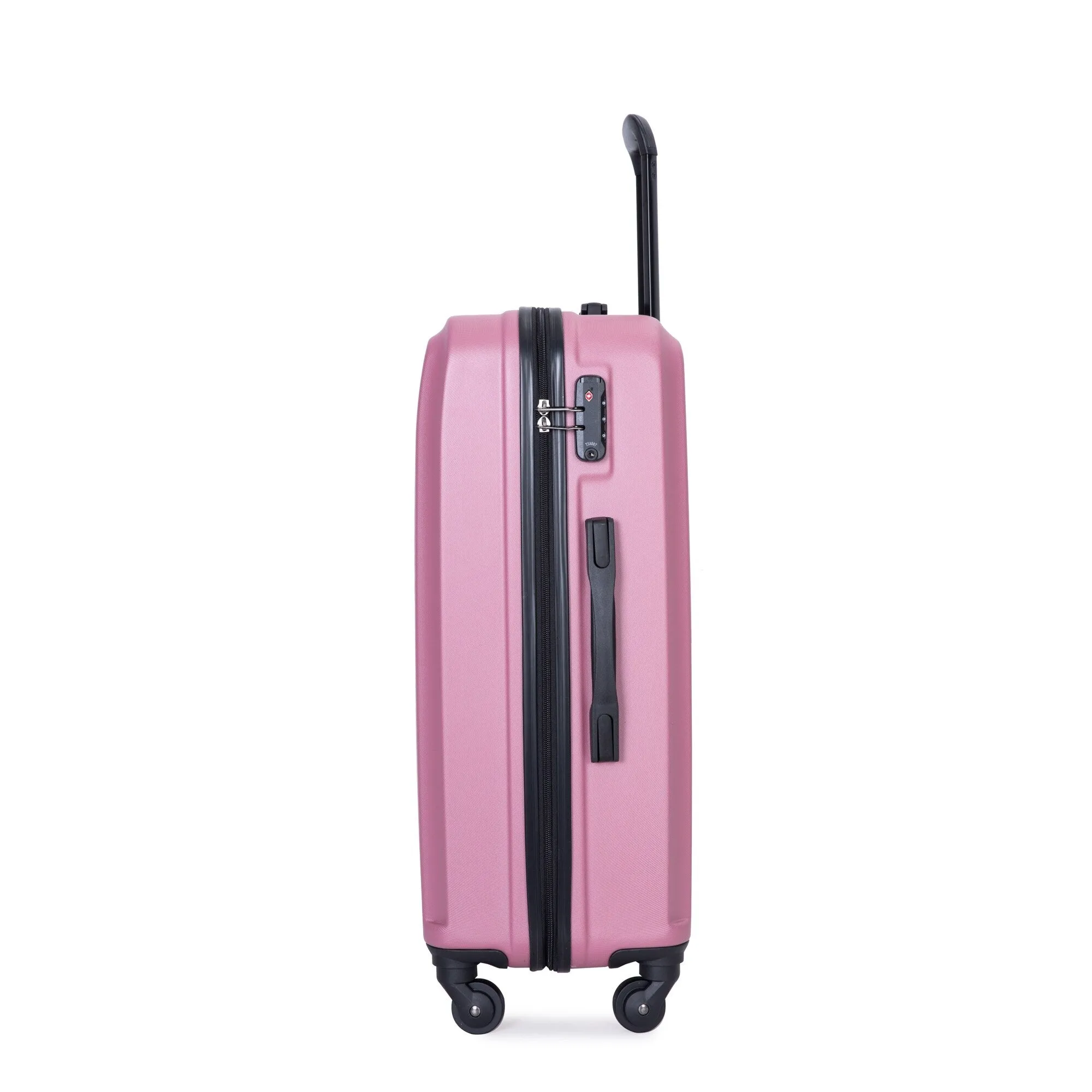 ABS 3 Piece Luggage Sets with Telescoping and Short Handles, Lightweight Suitcase with 2 Hooks and Spinner Wheels & TSA Lock