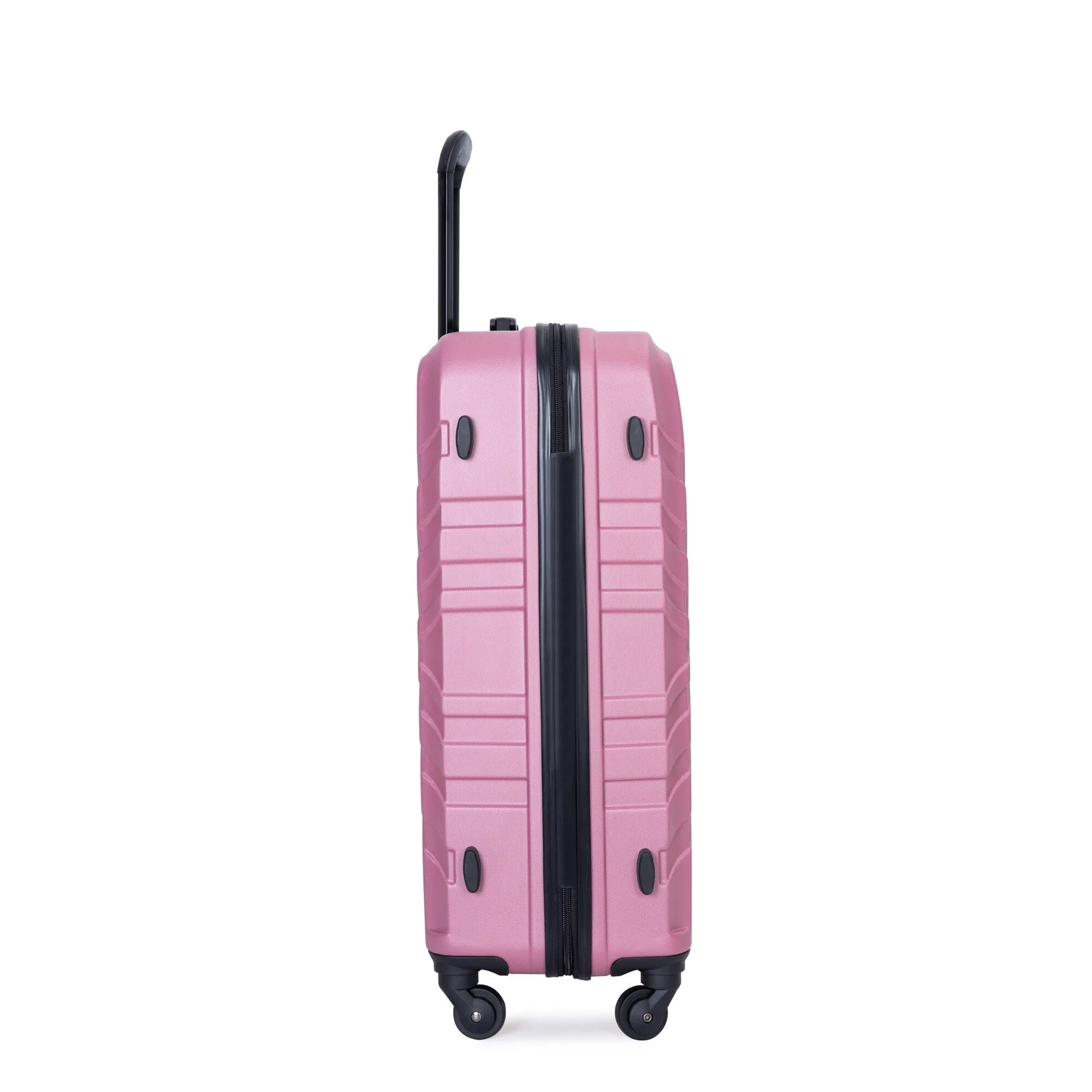 ABS 3 Piece Luggage Sets with Telescoping and Short Handles, Lightweight Suitcase with 2 Hooks and Spinner Wheels & TSA Lock