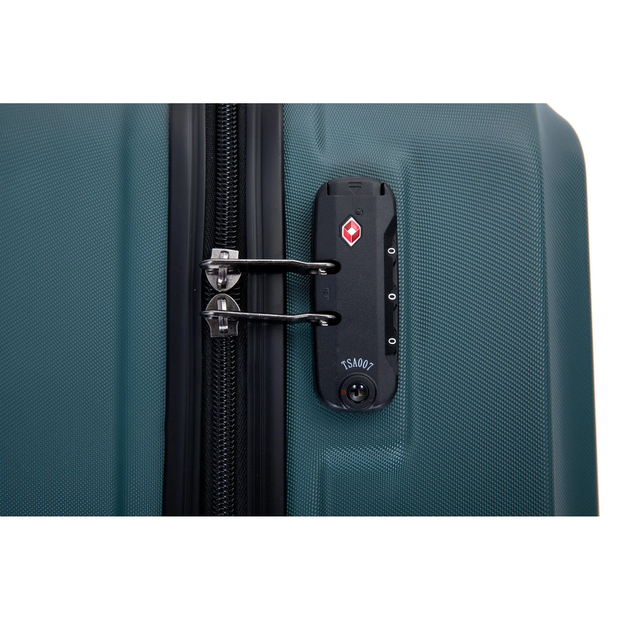 ABS 3 Piece Luggage Sets with Telescoping and Short Handles, Lightweight Suitcase with 2 Hooks and Spinner Wheels & TSA Lock